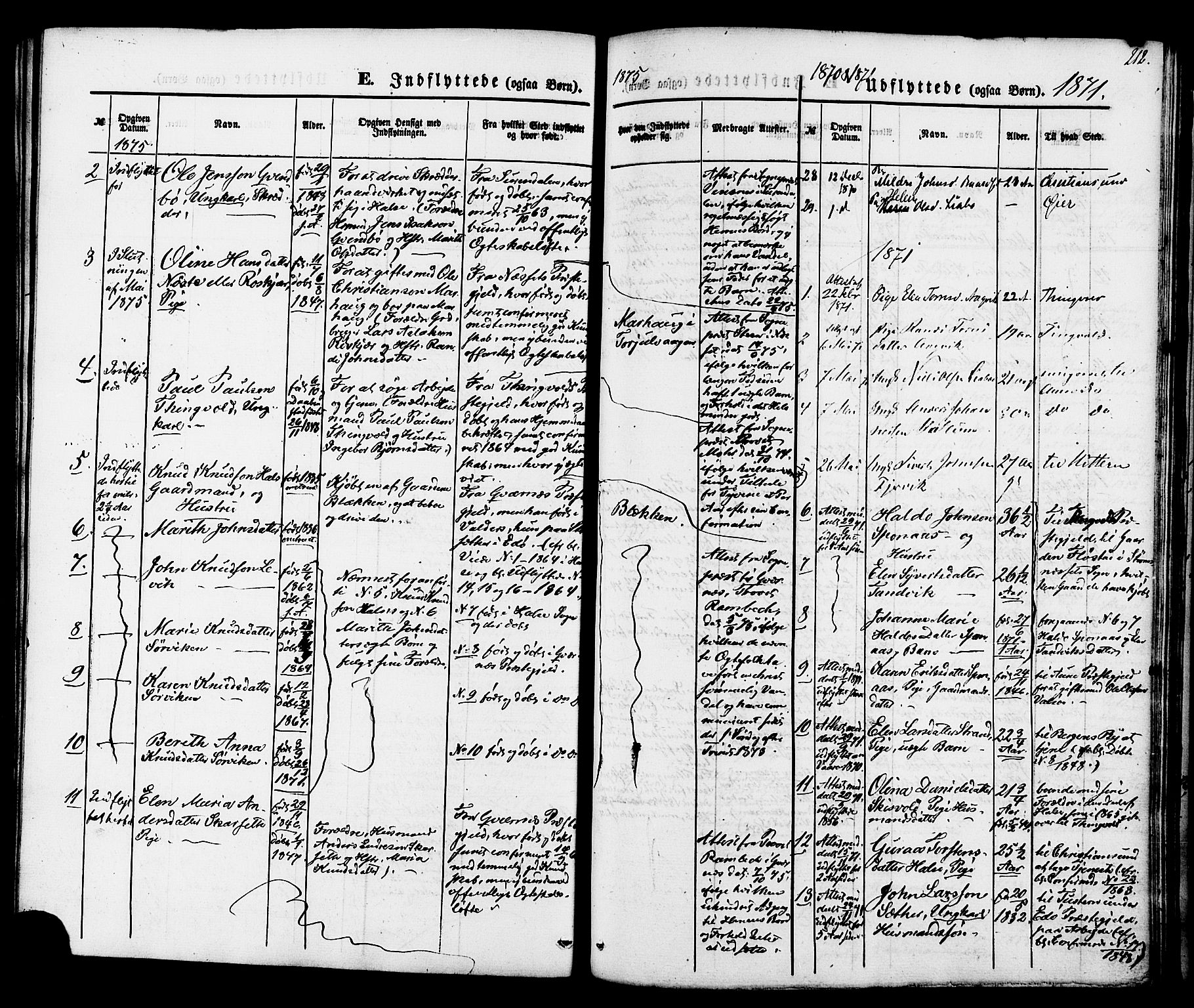 Ministerialprotokoller, klokkerbøker og fødselsregistre - Møre og Romsdal, AV/SAT-A-1454/576/L0884: Parish register (official) no. 576A02, 1865-1879, p. 212