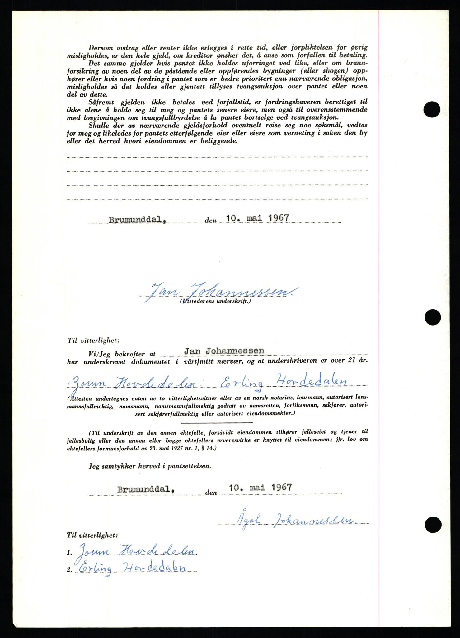 Nord-Hedmark sorenskriveri, SAH/TING-012/H/Hb/Hbf/L0071: Mortgage book no. B71, 1967-1967, Diary no: : 2527/1967