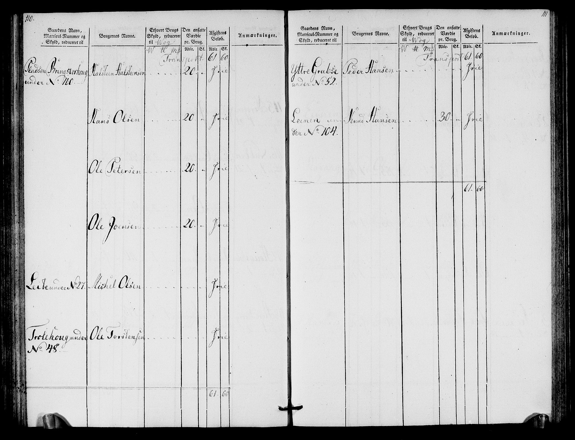 Rentekammeret inntil 1814, Realistisk ordnet avdeling, RA/EA-4070/N/Ne/Nea/L0125b: Sunnmøre fogderi. Oppebørselsregister for fogderiets søndre del, 1803, p. 57