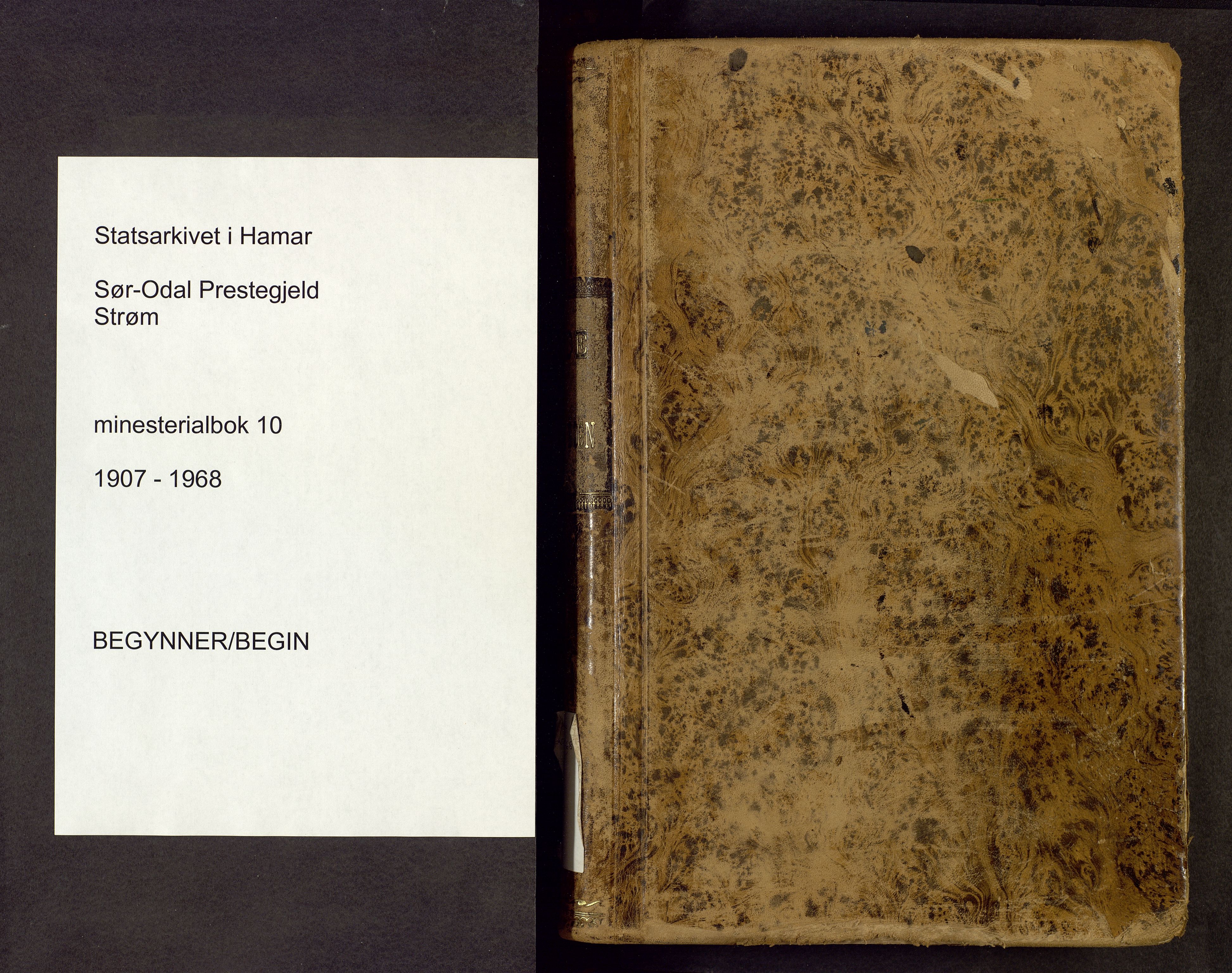 Sør-Odal prestekontor, AV/SAH-PREST-030/H/Ha/Haa/L0010: Parish register (official) no. 10, 1907-1968