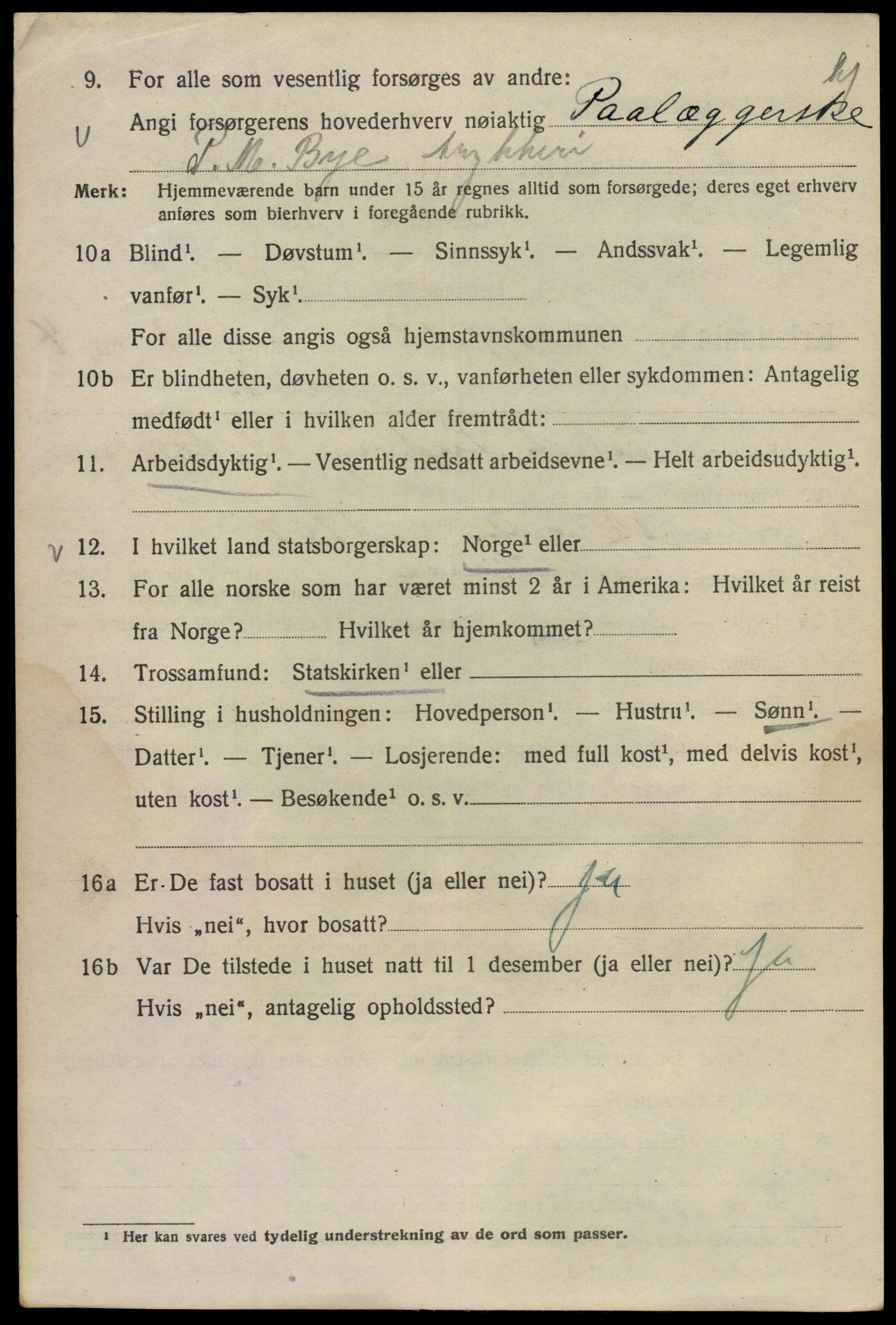 SAO, 1920 census for Kristiania, 1920, p. 400222