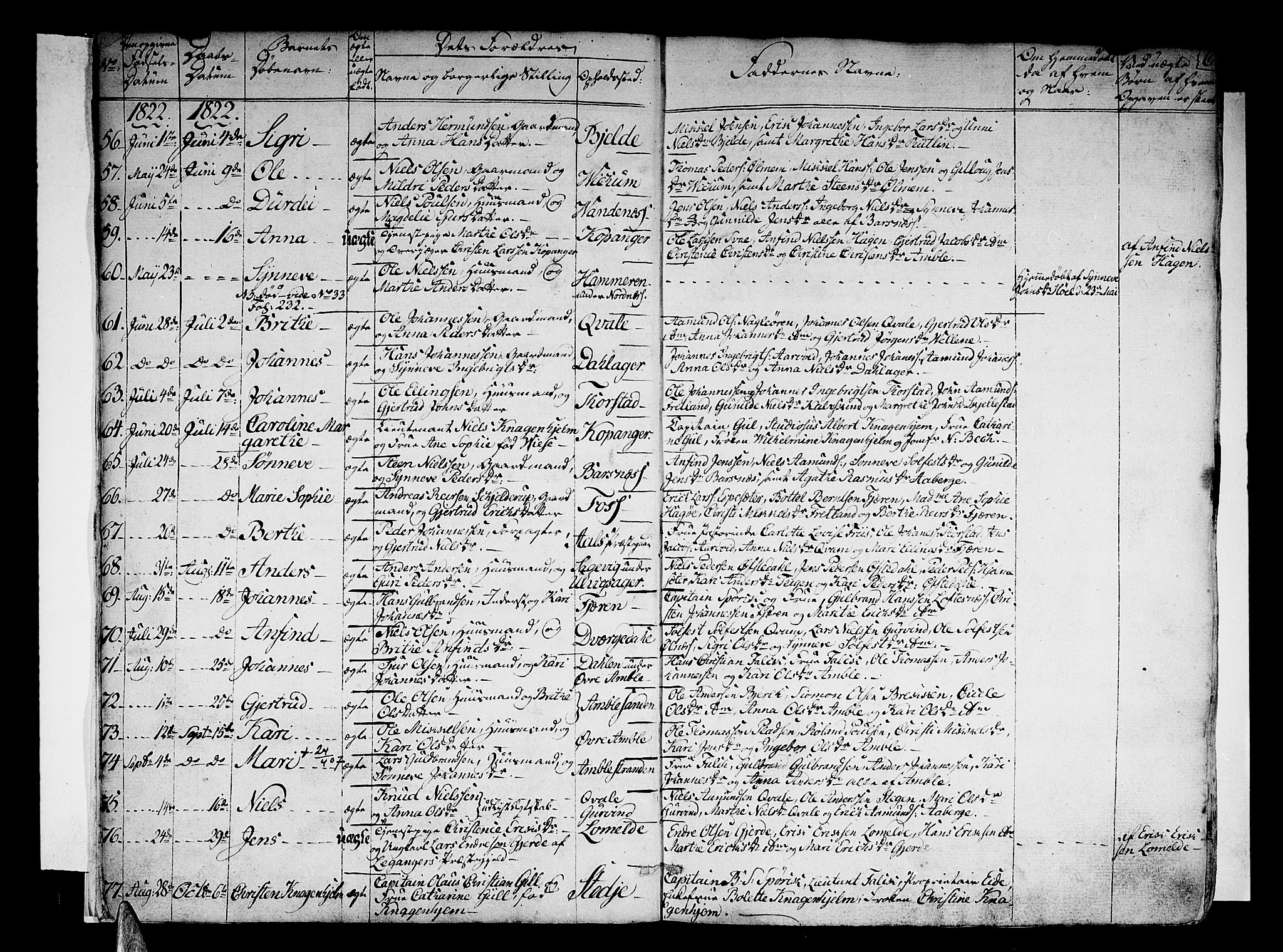 Sogndal sokneprestembete, AV/SAB-A-81301/H/Haa/Haaa/L0010: Parish register (official) no. A 10, 1821-1838, p. 6