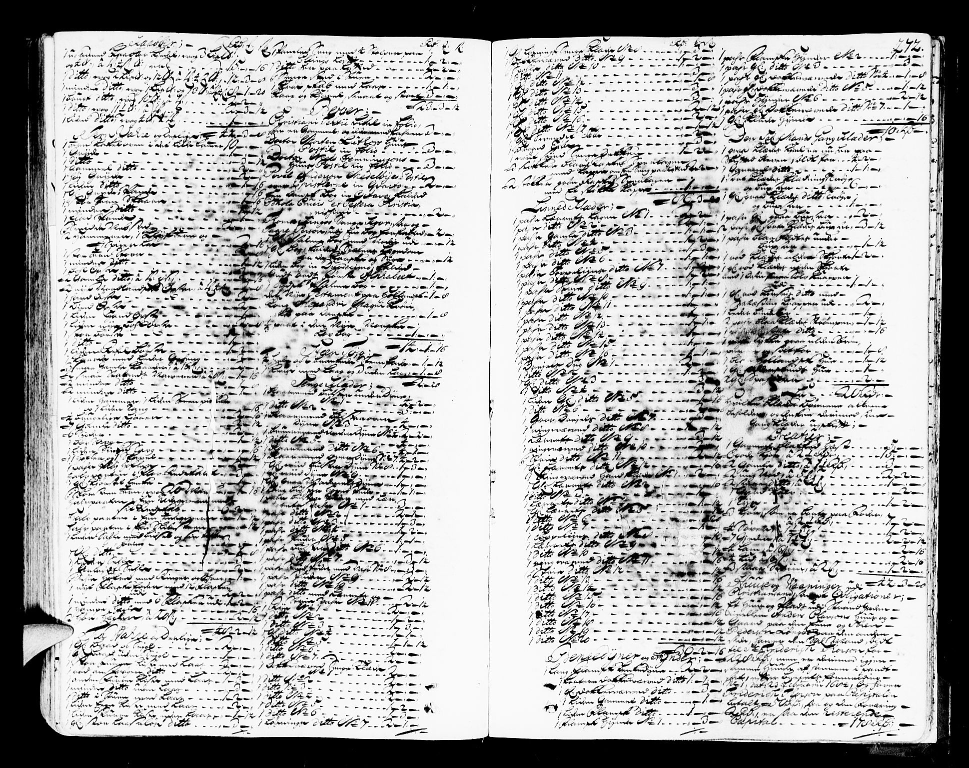 Mandal sorenskriveri, SAK/1221-0005/001/H/Hc/L0008: Skifteprotokoll med register, original i eske nr 4a, 1693-1702, p. 271b-272a