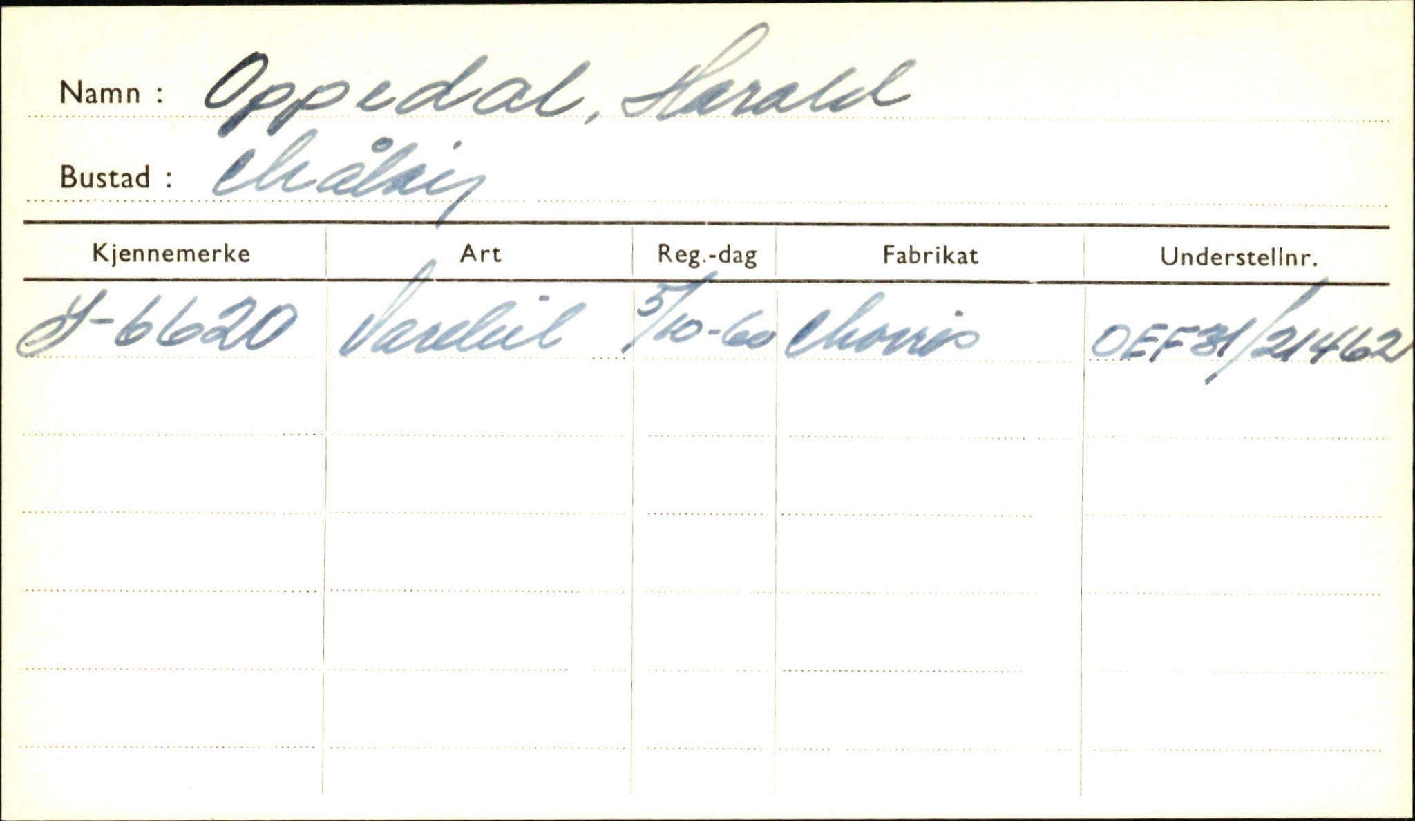 Statens vegvesen, Sogn og Fjordane vegkontor, AV/SAB-A-5301/4/F/L0001D: Eigarregister Fjordane til 1.6.1961, 1930-1961, p. 1100