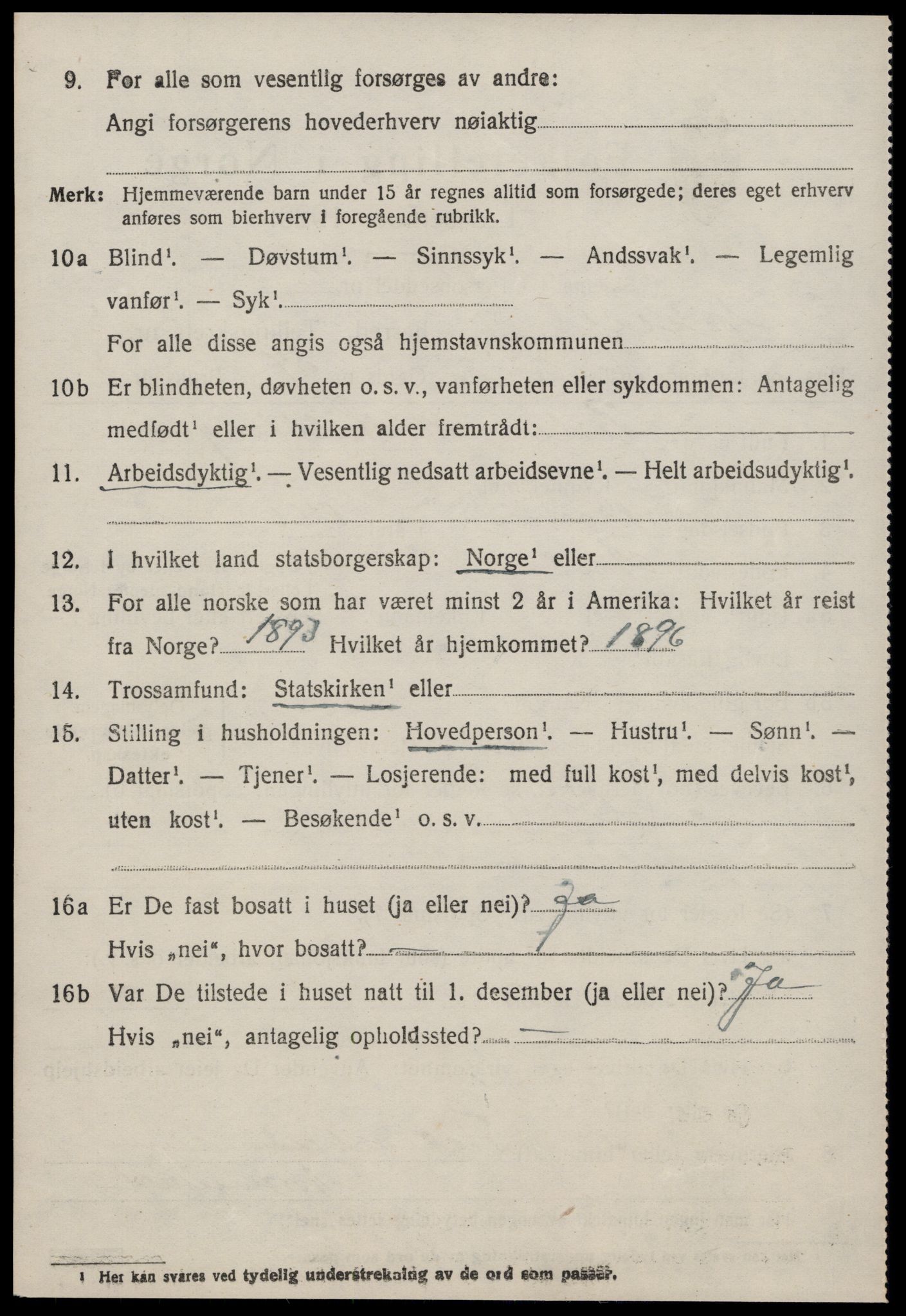 SAT, 1920 census for Nesset, 1920, p. 2795