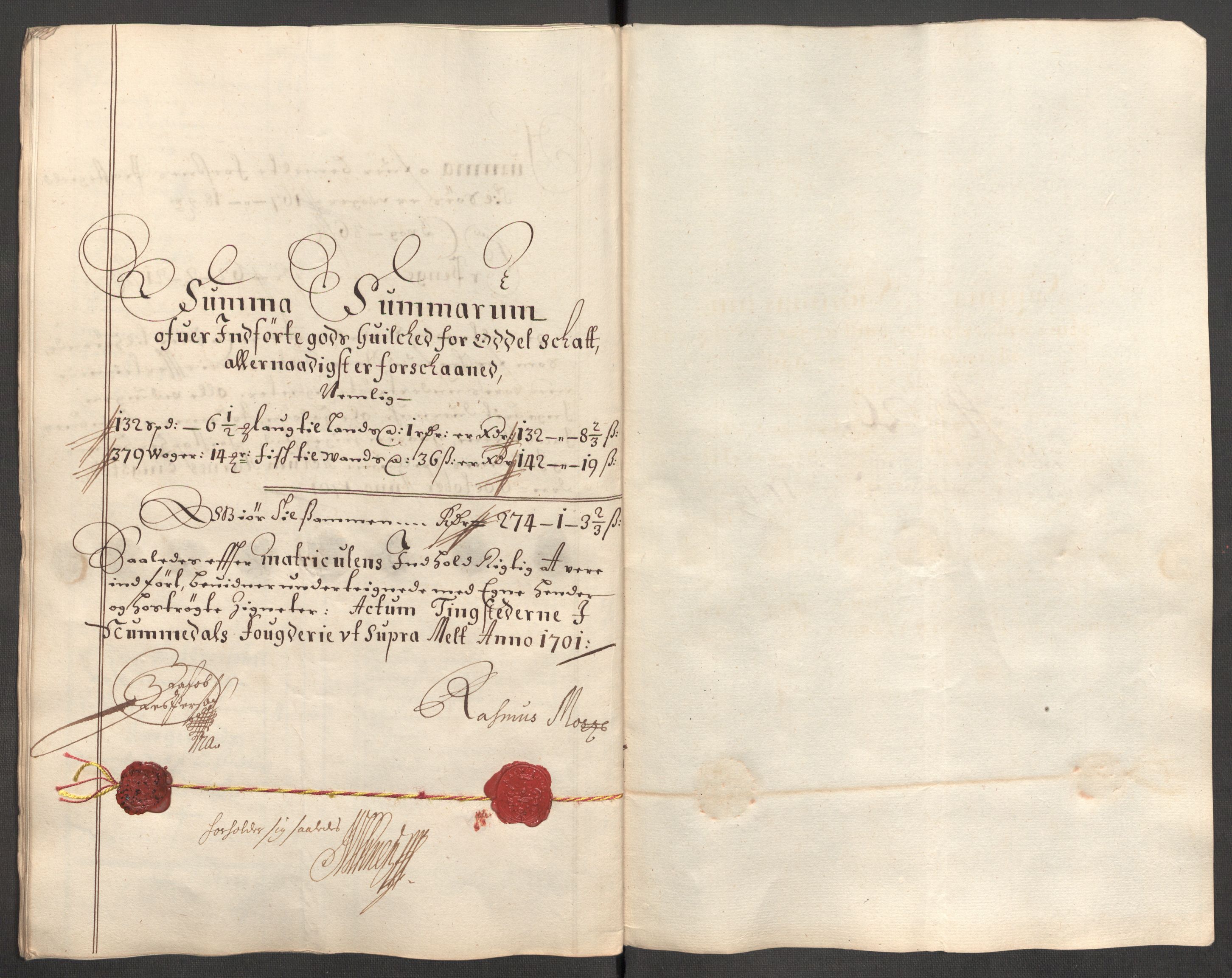 Rentekammeret inntil 1814, Reviderte regnskaper, Fogderegnskap, RA/EA-4092/R64/L4427: Fogderegnskap Namdal, 1701-1702, p. 177