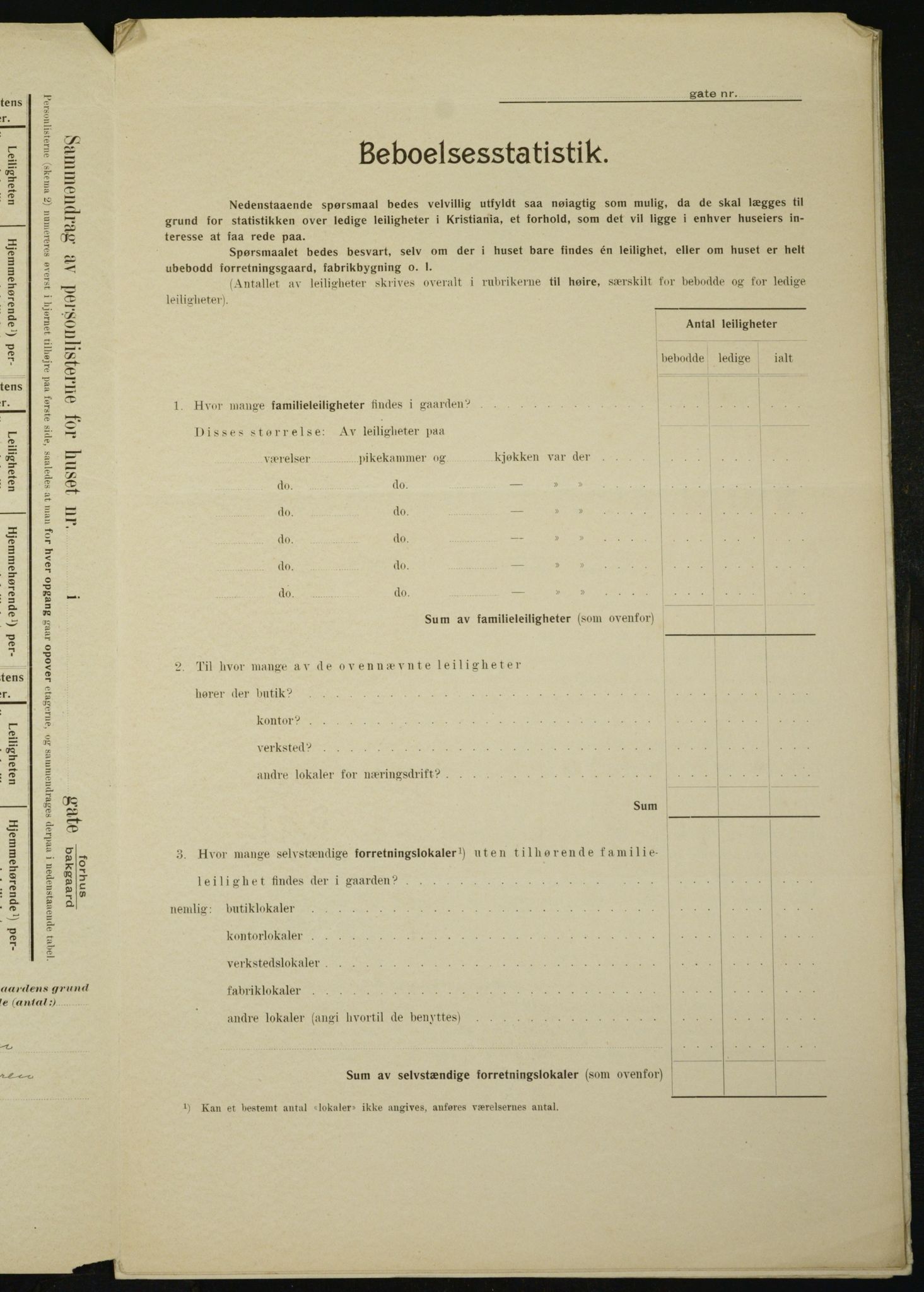 OBA, Municipal Census 1910 for Kristiania, 1910, p. 103689