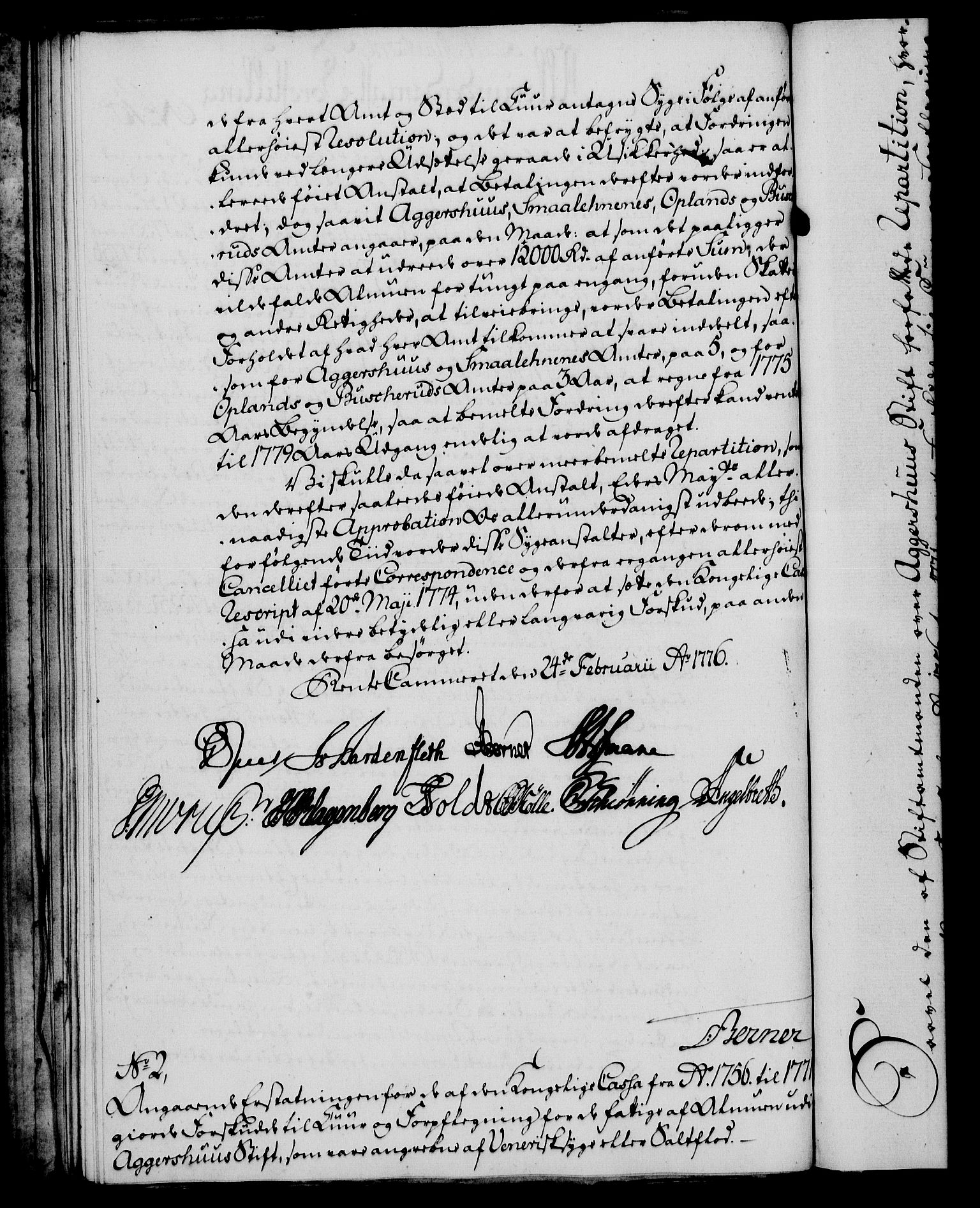 Rentekammeret, Kammerkanselliet, RA/EA-3111/G/Gf/Gfa/L0058: Norsk relasjons- og resolusjonsprotokoll (merket RK 52.58), 1776, p. 65