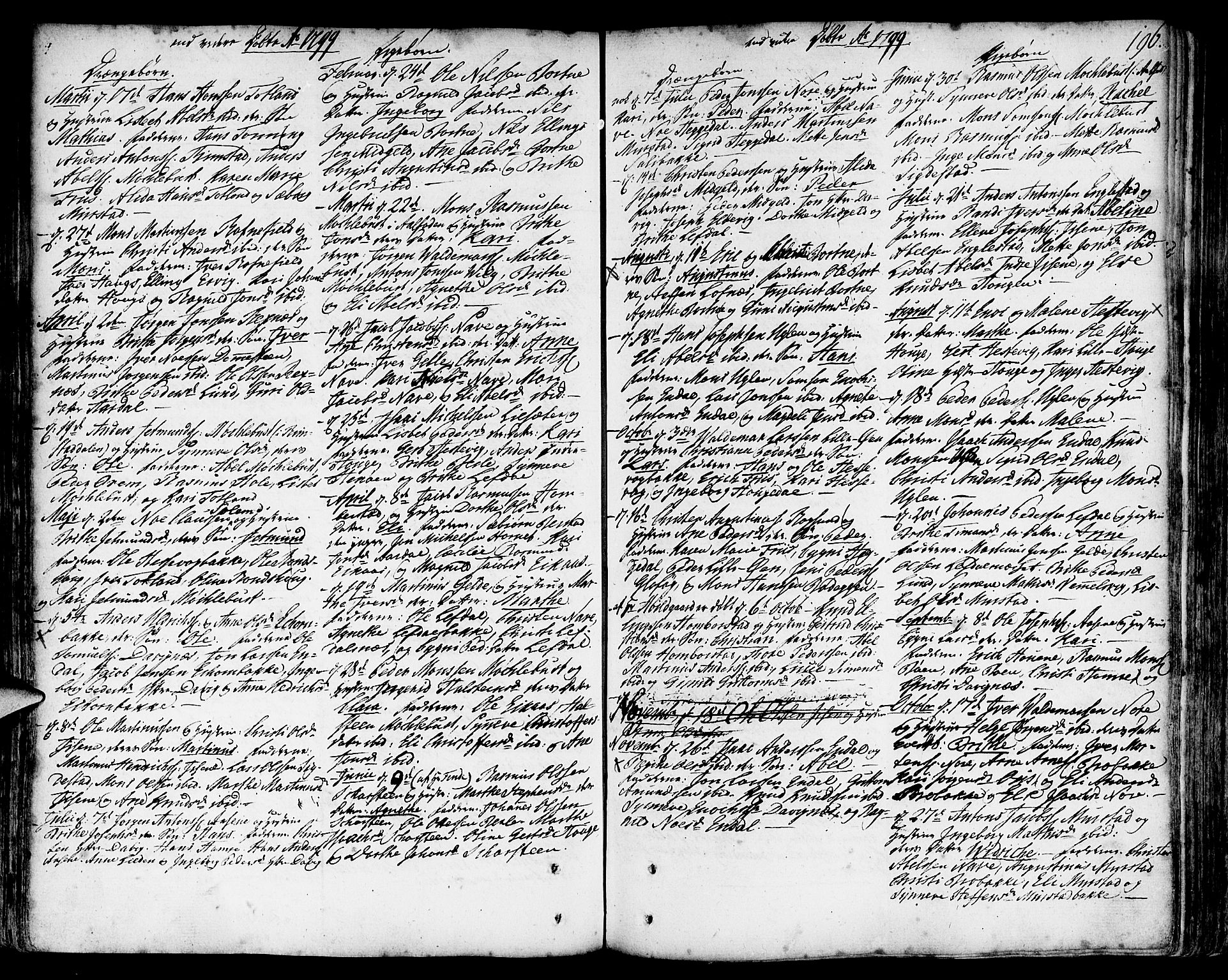 Davik sokneprestembete, SAB/A-79701/H/Haa/Haaa/L0002: Parish register (official) no. A 2, 1742-1816, p. 196