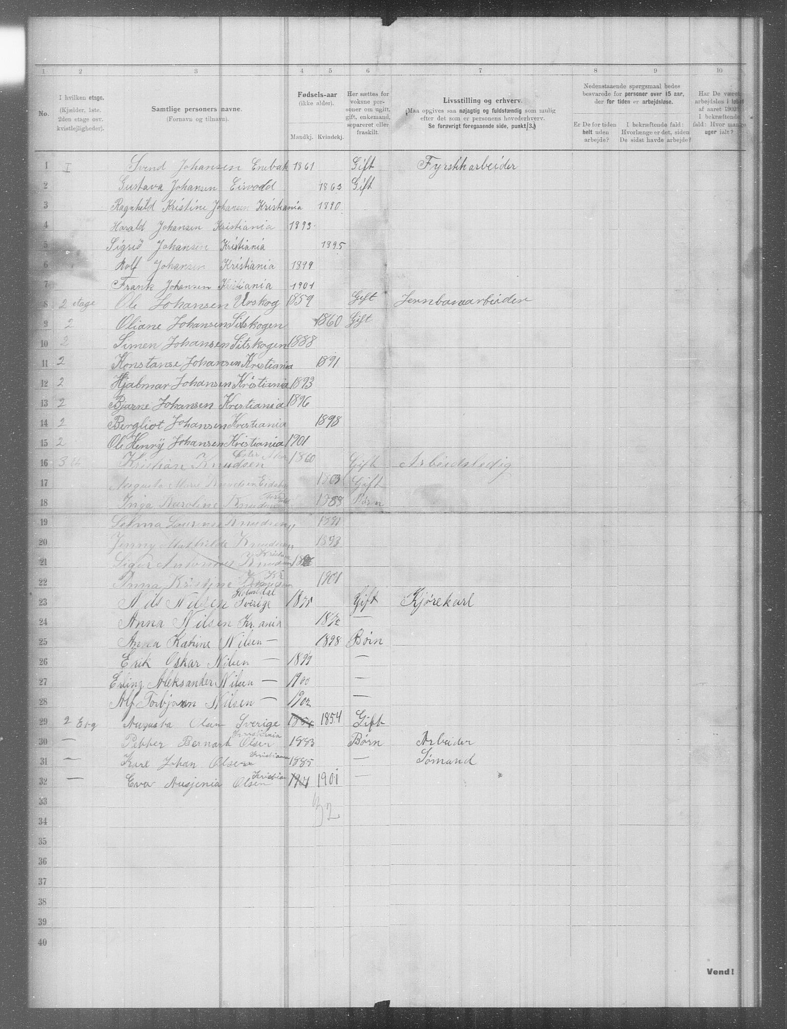 OBA, Municipal Census 1902 for Kristiania, 1902, p. 8513