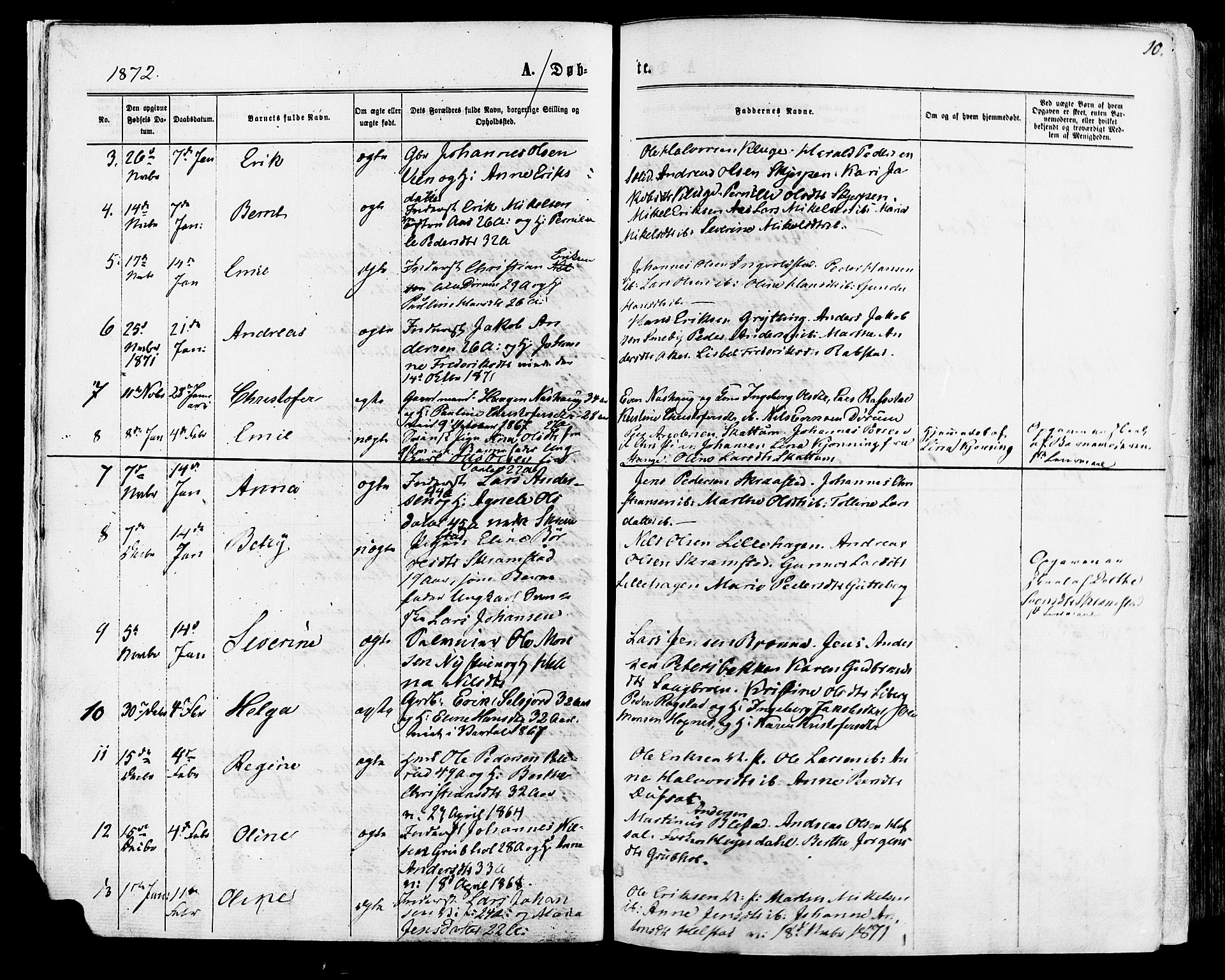 Vang prestekontor, Hedmark, SAH/PREST-008/H/Ha/Haa/L0015: Parish register (official) no. 15, 1871-1885, p. 10