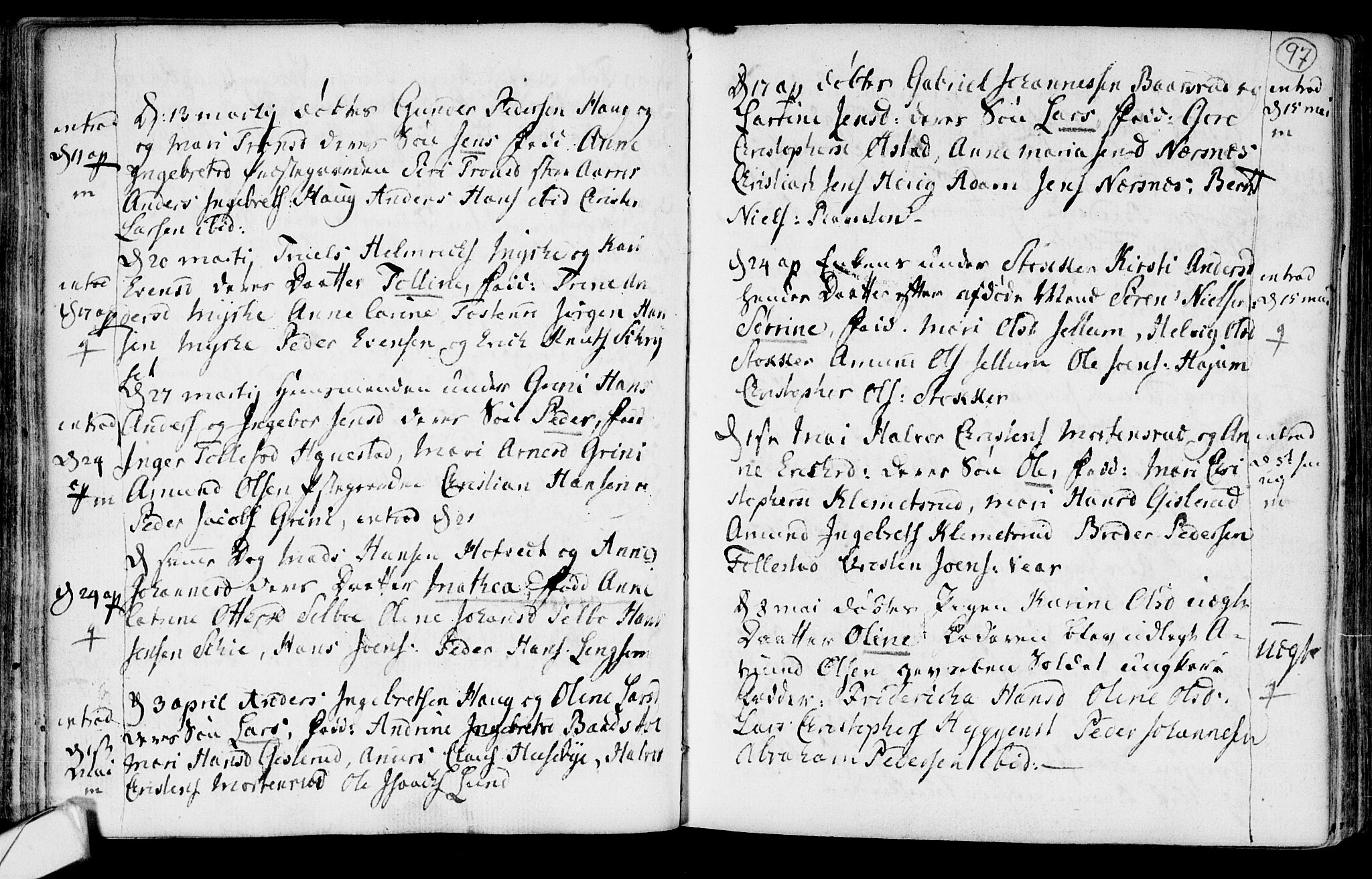 Røyken kirkebøker, SAKO/A-241/F/Fa/L0003: Parish register (official) no. 3, 1782-1813, p. 97