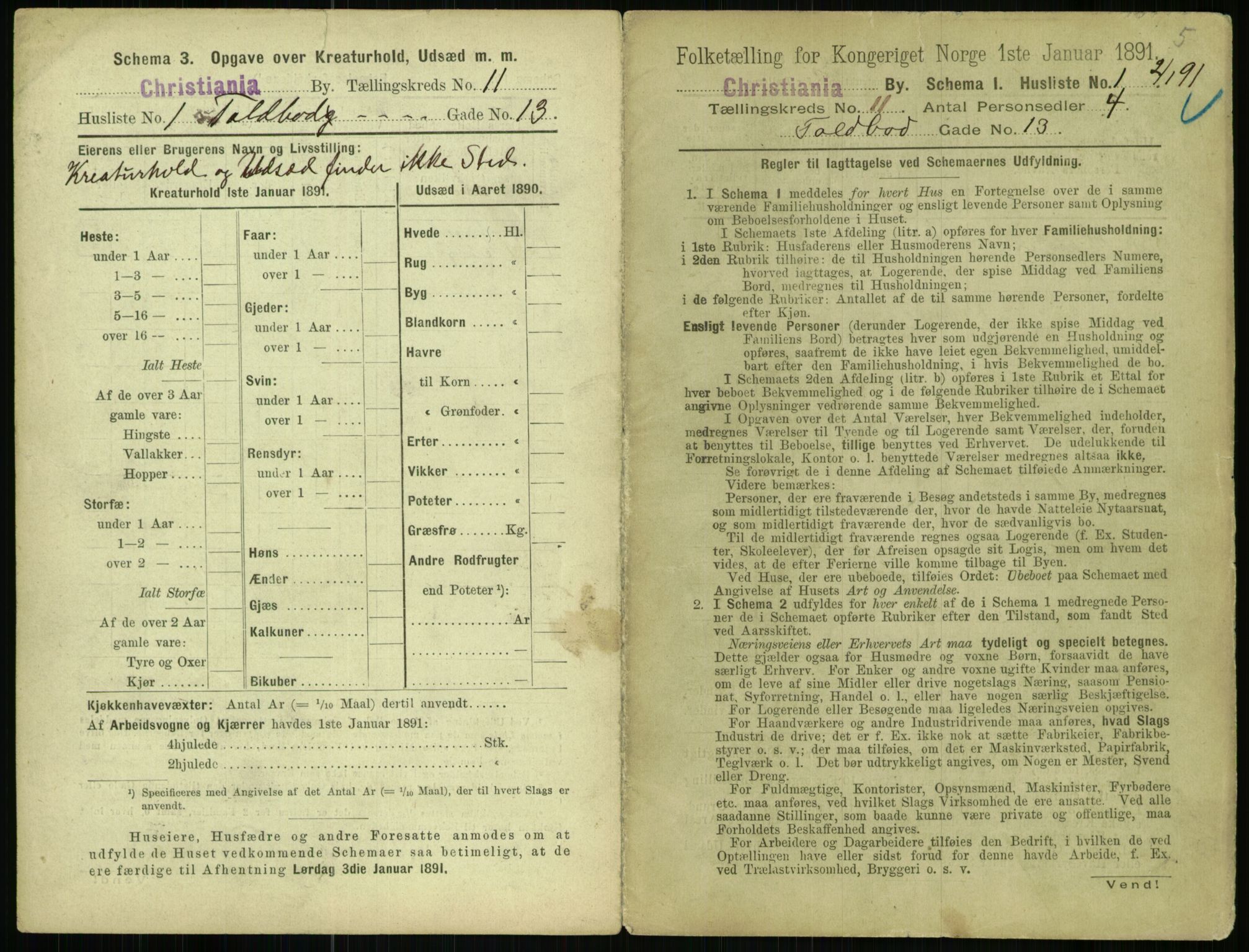 RA, 1891 census for 0301 Kristiania, 1891, p. 4808