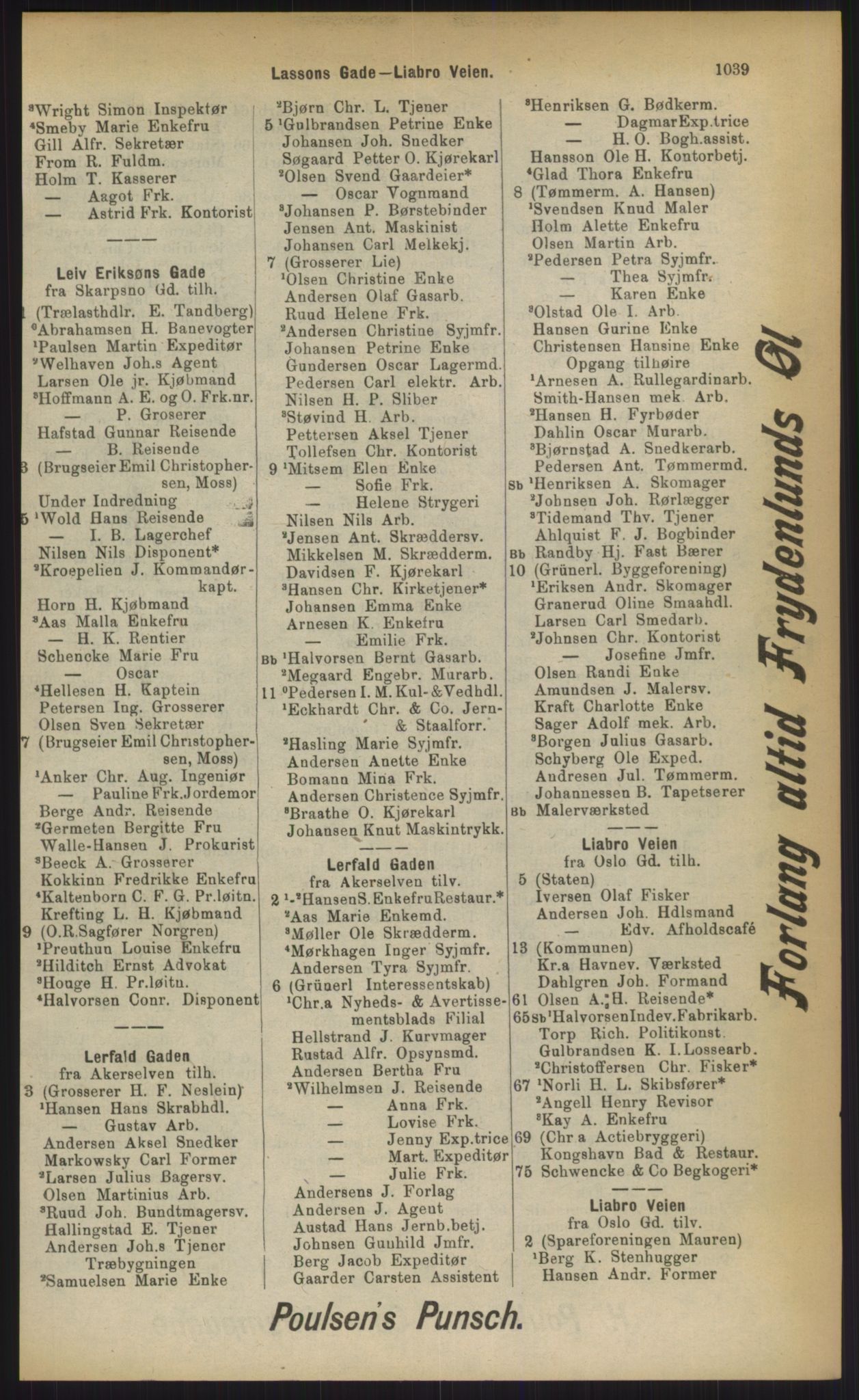 Kristiania/Oslo adressebok, PUBL/-, 1903, p. 1039