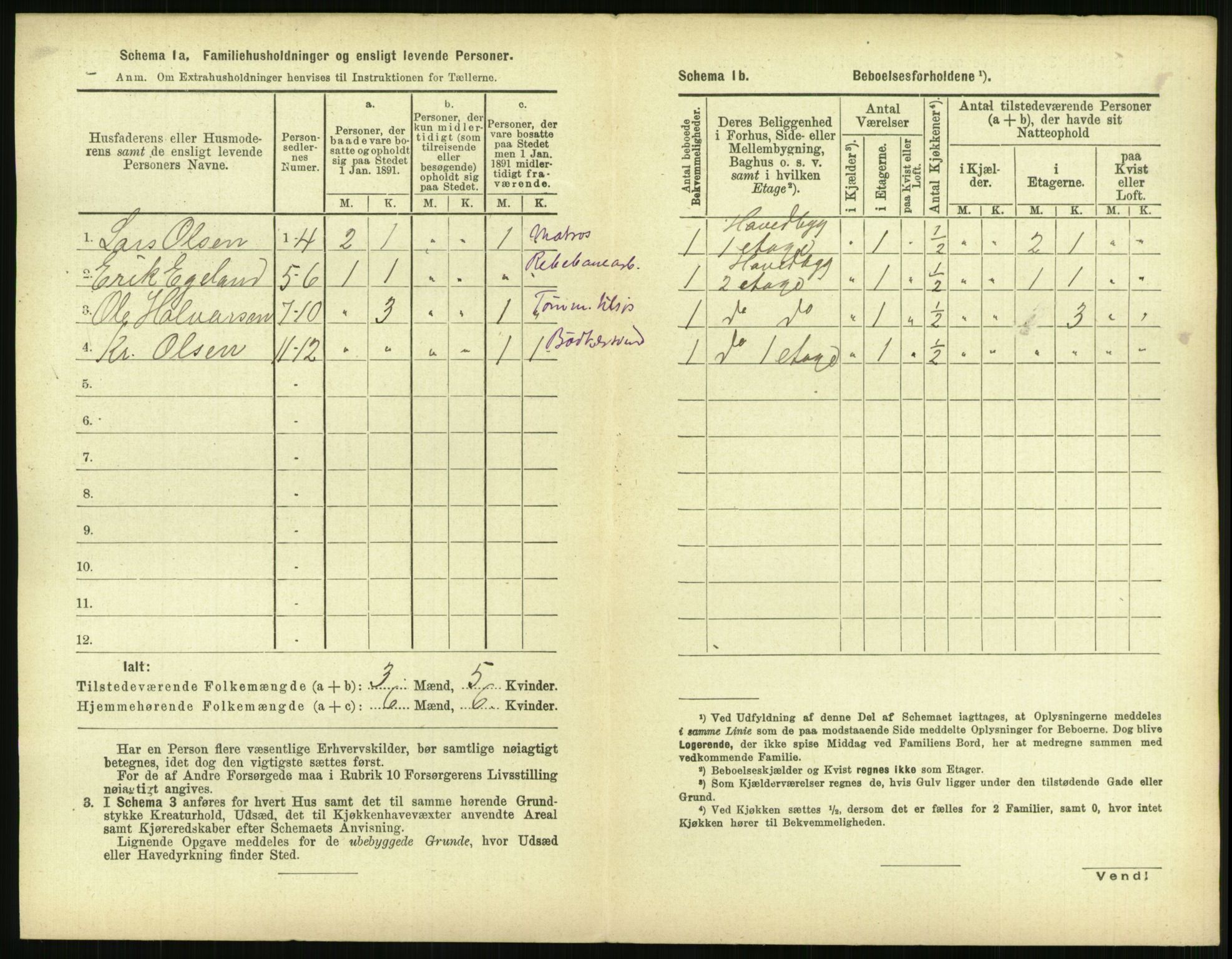 RA, 1891 census for 1103 Stavanger, 1891, p. 3234