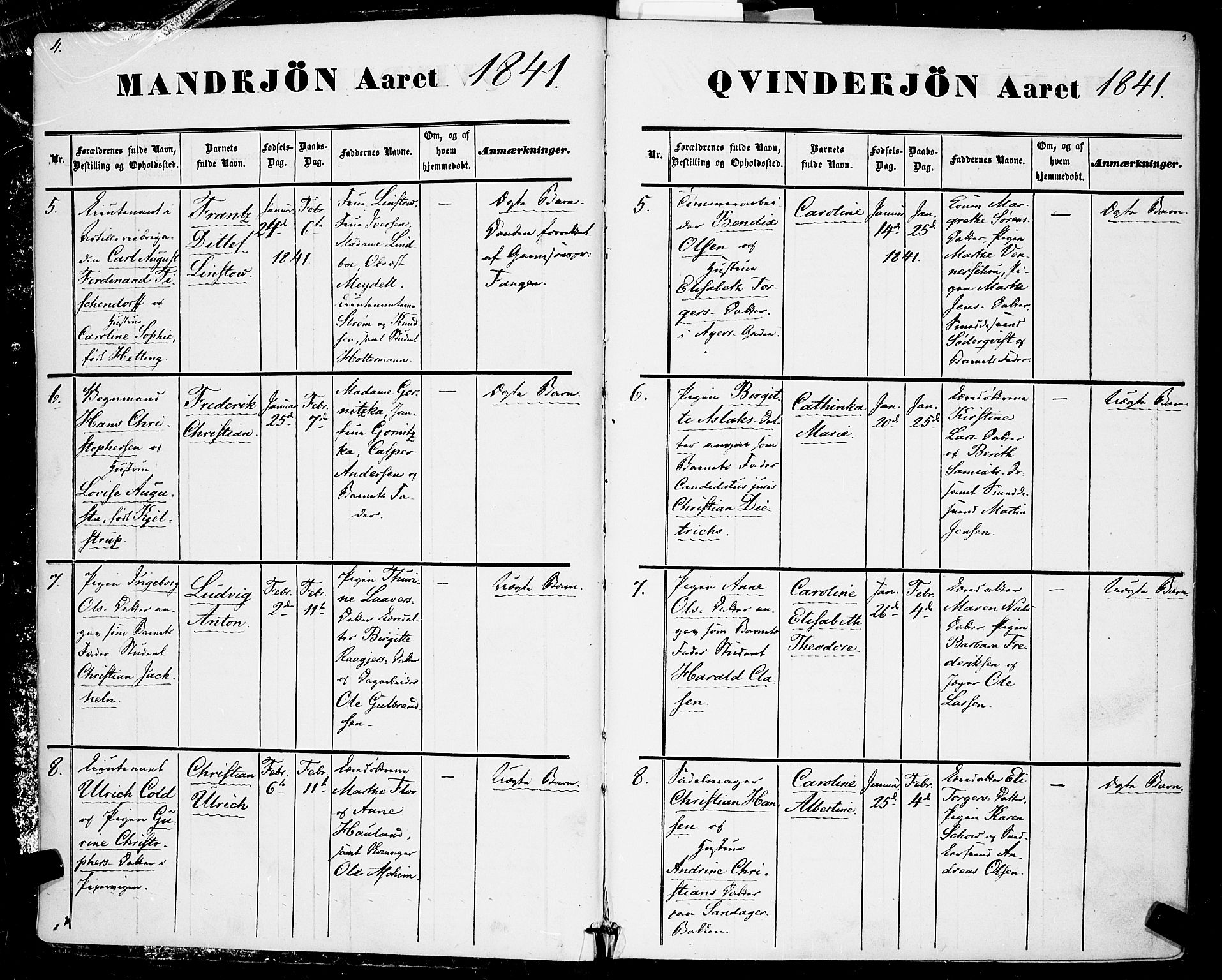 Rikshospitalet prestekontor Kirkebøker, AV/SAO-A-10309b/F/L0003: Parish register (official) no. 3, 1841-1853, p. 3