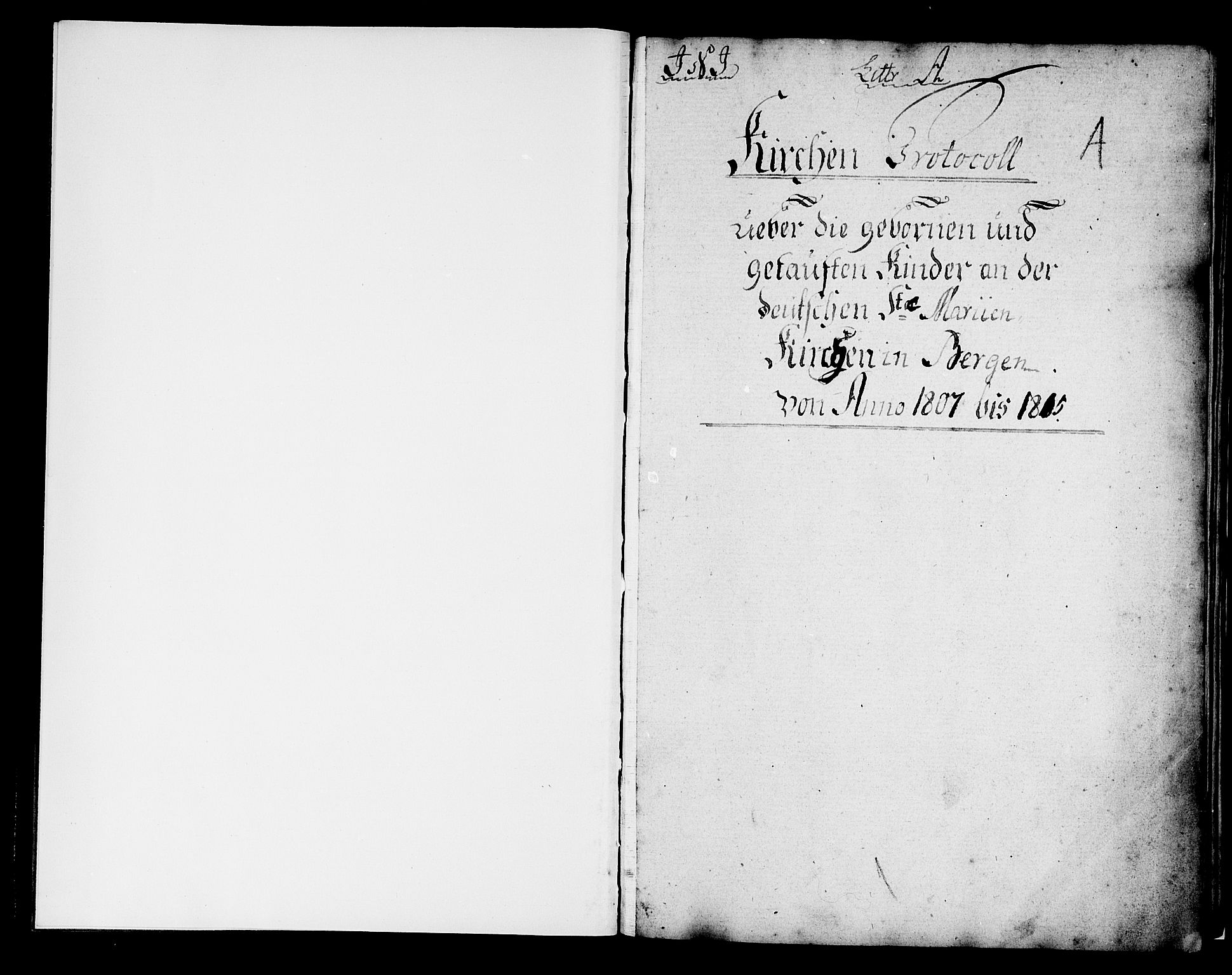 Mariakirken Sokneprestembete, AV/SAB-A-76901/H/Haa/L0004: Parish register (official) no. A 4, 1807-1815