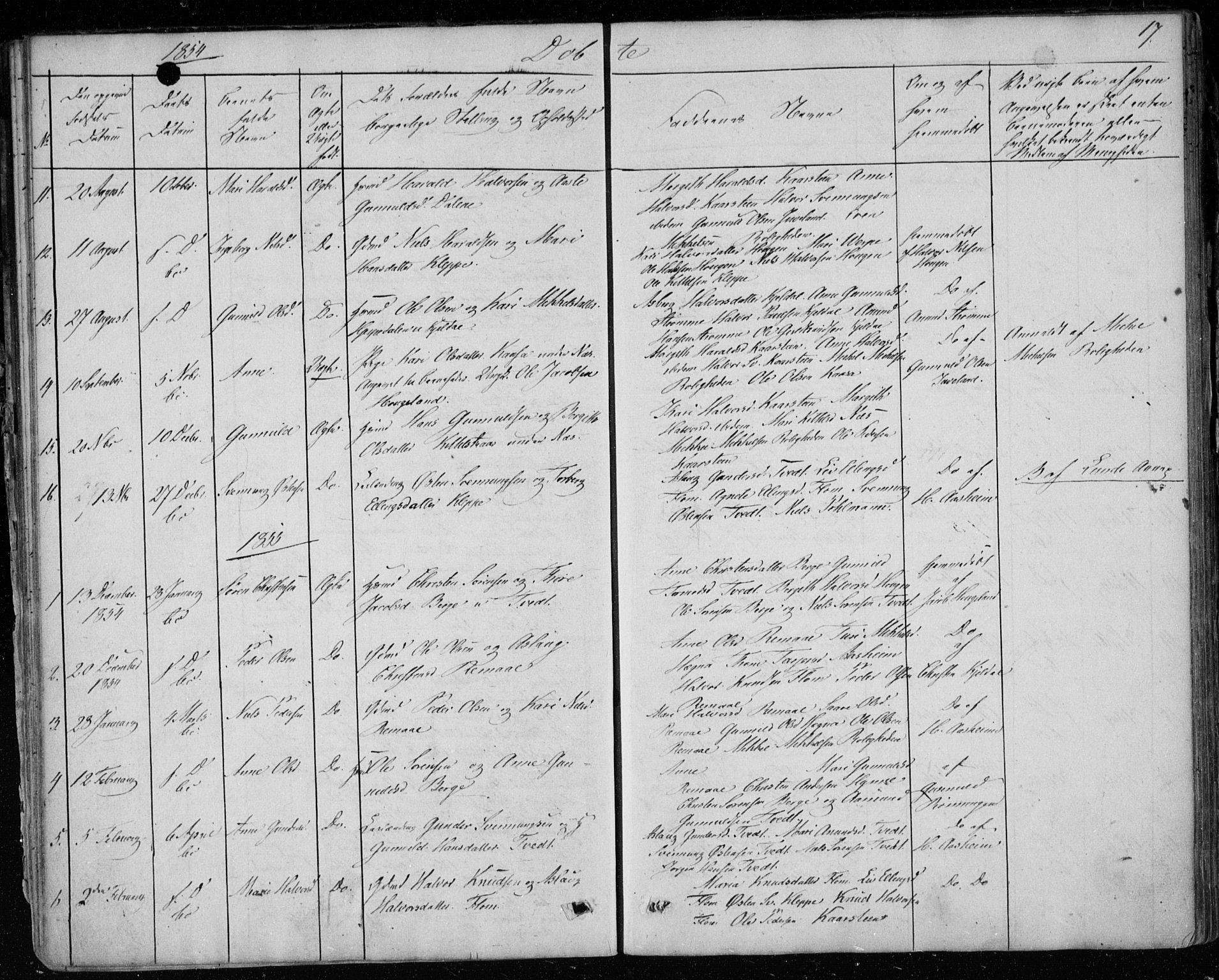 Lunde kirkebøker, SAKO/A-282/F/Fb/L0001: Parish register (official) no. II 1, 1845-1861, p. 17