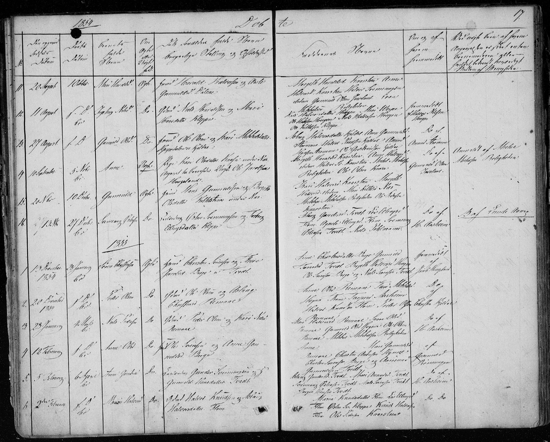 Lunde kirkebøker, AV/SAKO-A-282/F/Fb/L0001: Parish register (official) no. II 1, 1845-1861, p. 17