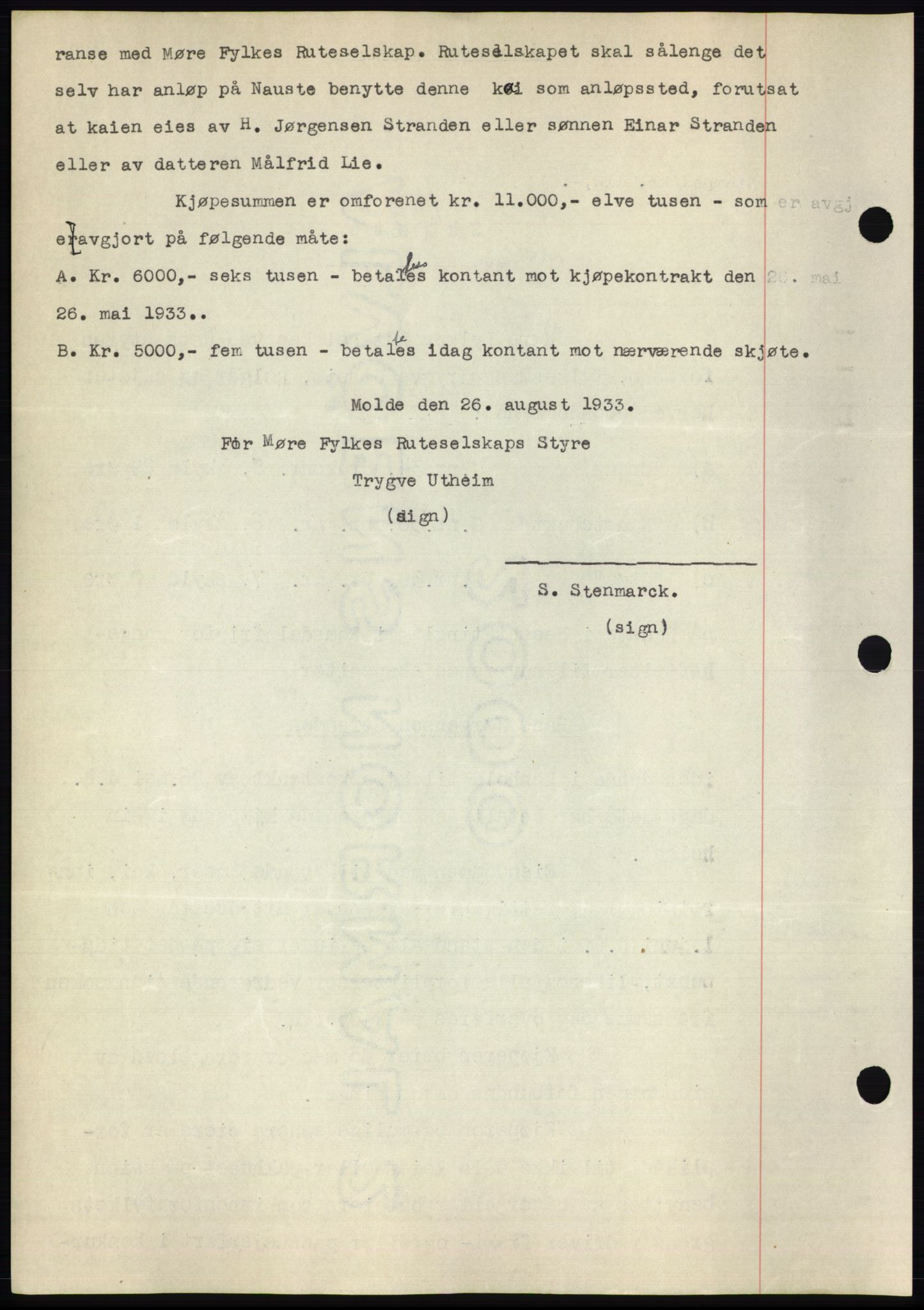 Romsdal sorenskriveri, AV/SAT-A-4149/1/2/2C/L0063: Mortgage book no. 57, 1933-1933, Deed date: 01.09.1933