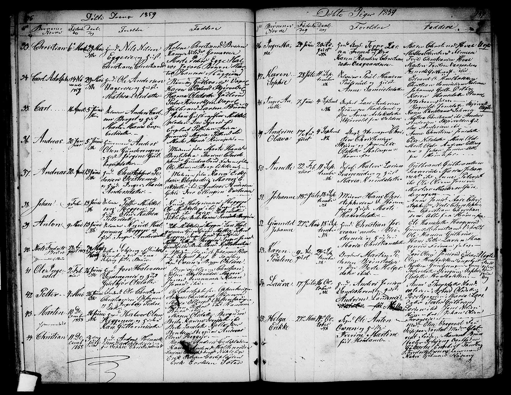 Norderhov kirkebøker, AV/SAKO-A-237/G/Ga/L0005: Parish register (copy) no. I 5, 1849-1863, p. 146-147