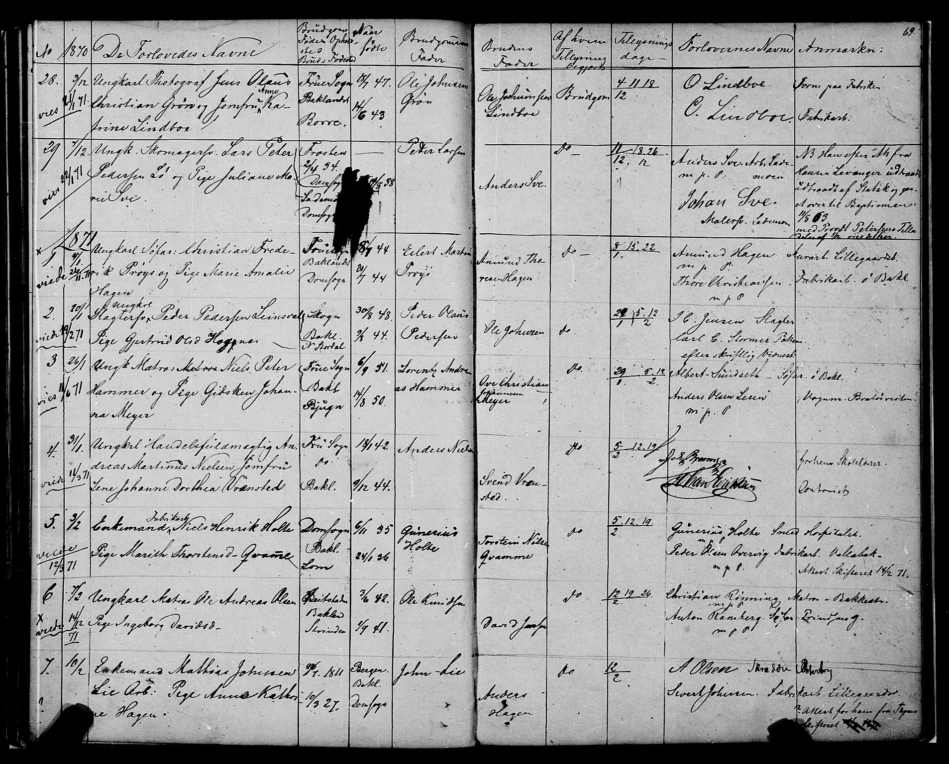 Ministerialprotokoller, klokkerbøker og fødselsregistre - Sør-Trøndelag, SAT/A-1456/604/L0187: Parish register (official) no. 604A08, 1847-1878, p. 69