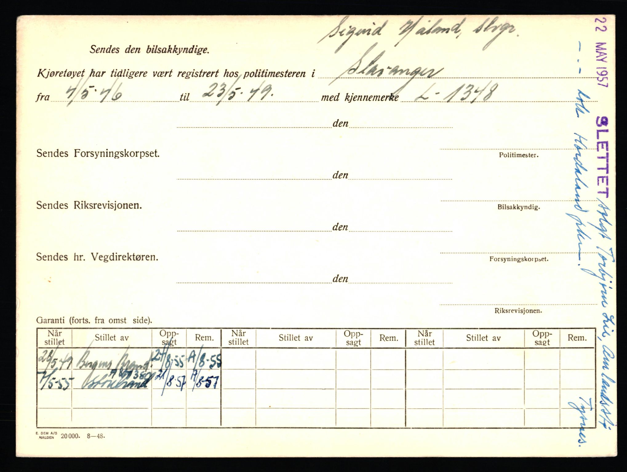 Stavanger trafikkstasjon, AV/SAST-A-101942/0/F/L0032: L-17600 - L-18149, 1930-1971, p. 602