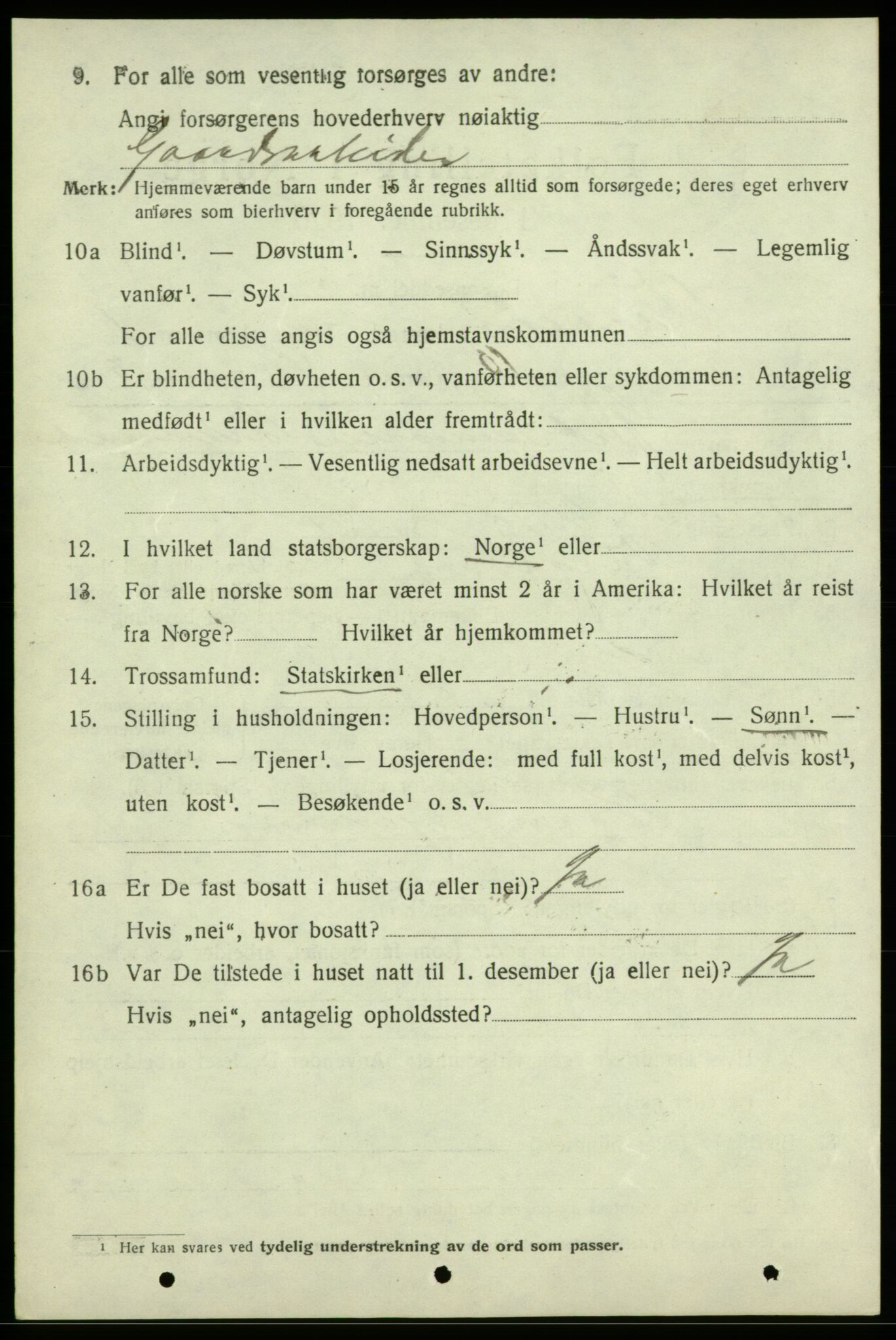 SAB, 1920 census for Varaldsøy, 1920, p. 734