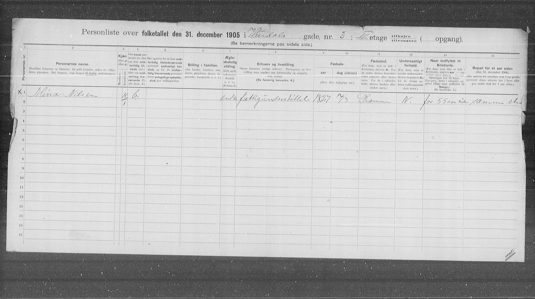 OBA, Municipal Census 1905 for Kristiania, 1905, p. 21933