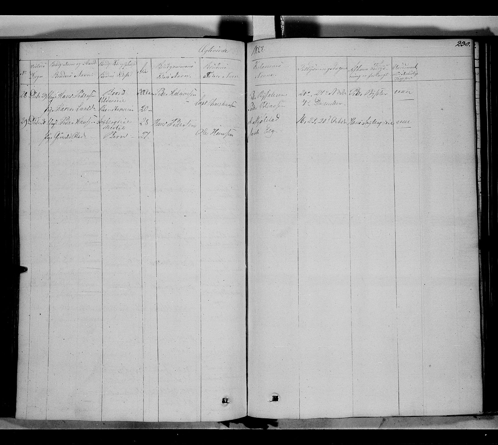 Vardal prestekontor, SAH/PREST-100/H/Ha/Haa/L0005: Parish register (official) no. 5, 1831-1853, p. 230