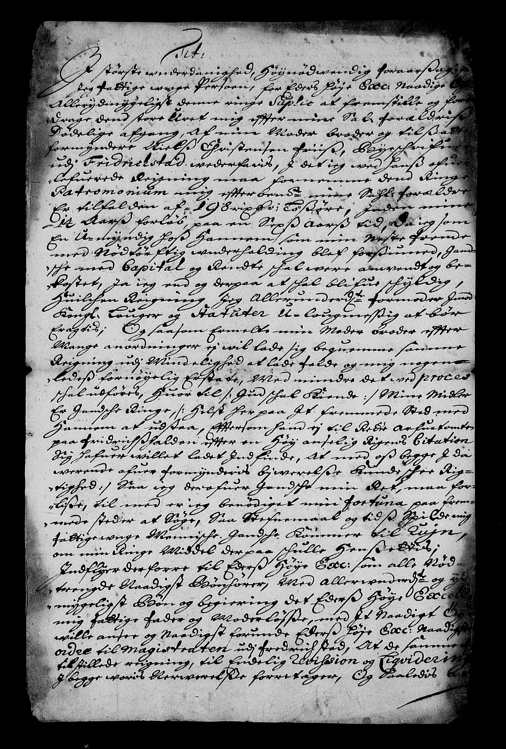 Stattholderembetet 1572-1771, RA/EA-2870/Af/L0001: Avskrifter av vedlegg til originale supplikker, nummerert i samsvar med supplikkbøkene, 1683-1687, p. 7