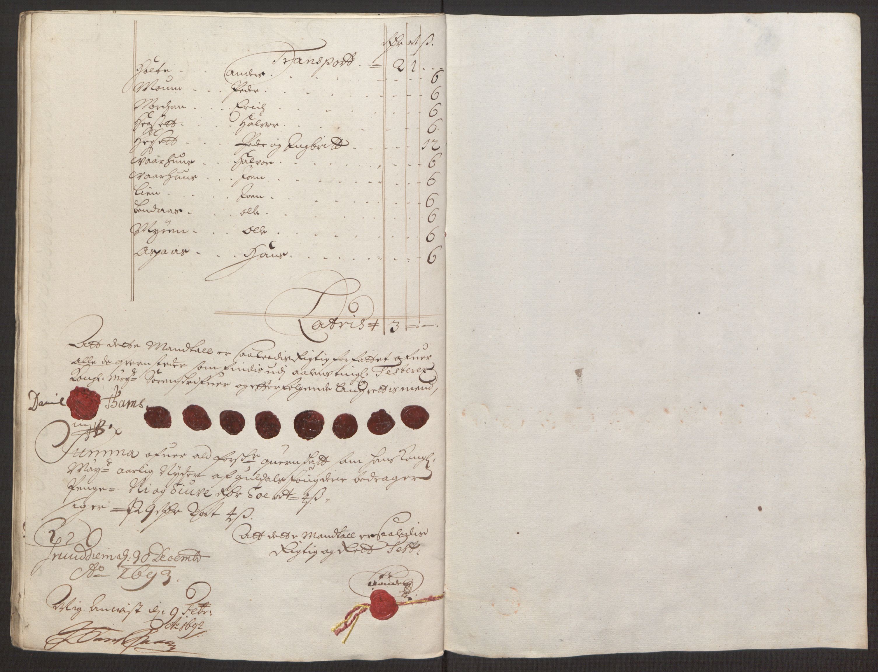 Rentekammeret inntil 1814, Reviderte regnskaper, Fogderegnskap, RA/EA-4092/R59/L3943: Fogderegnskap Gauldal, 1693, p. 94