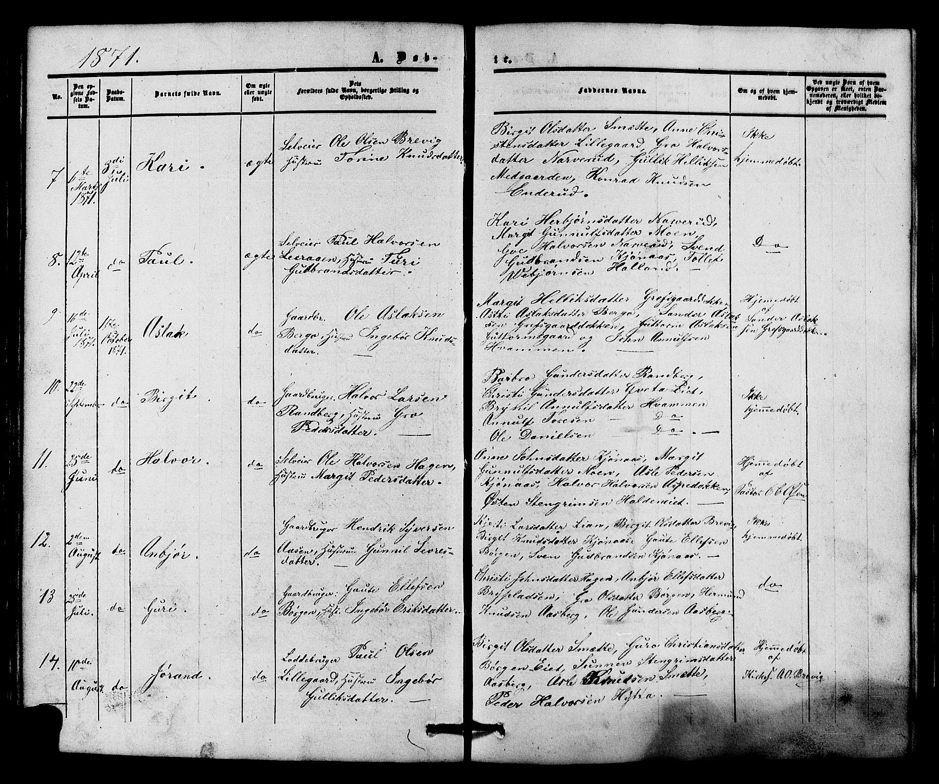 Nore kirkebøker, AV/SAKO-A-238/G/Gc/L0001: Parish register (copy) no. III 1, 1851-1877