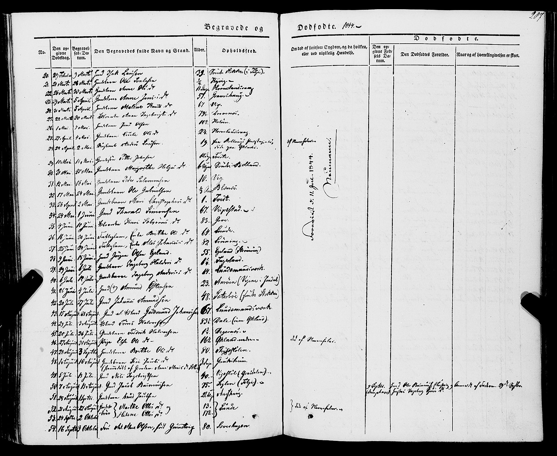 Stord sokneprestembete, AV/SAB-A-78201/H/Haa: Parish register (official) no. A 7, 1841-1861, p. 287