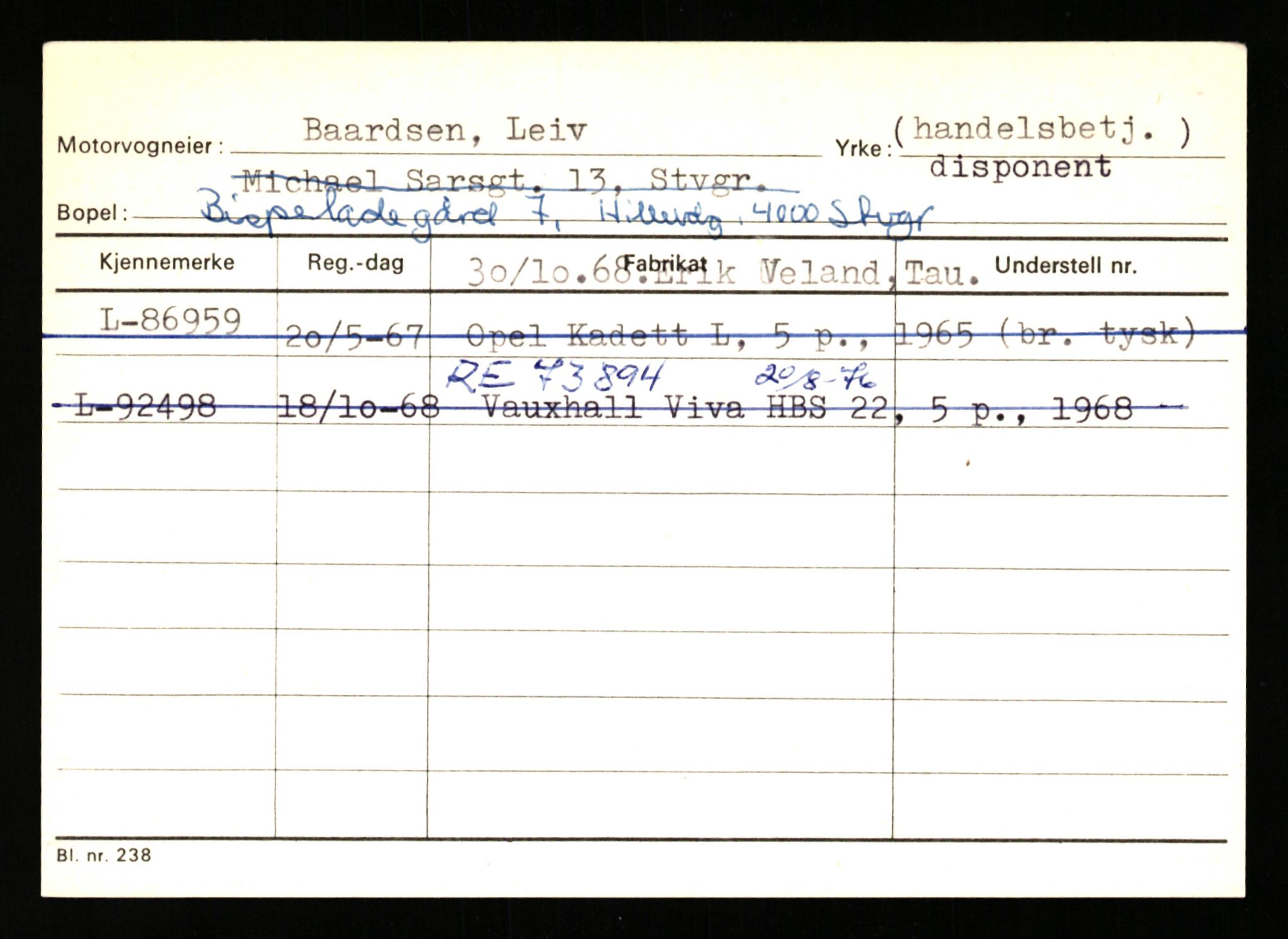 Stavanger trafikkstasjon, AV/SAST-A-101942/0/H/L0005: Bue - Dahlstrøm, 1930-1971, p. 2027