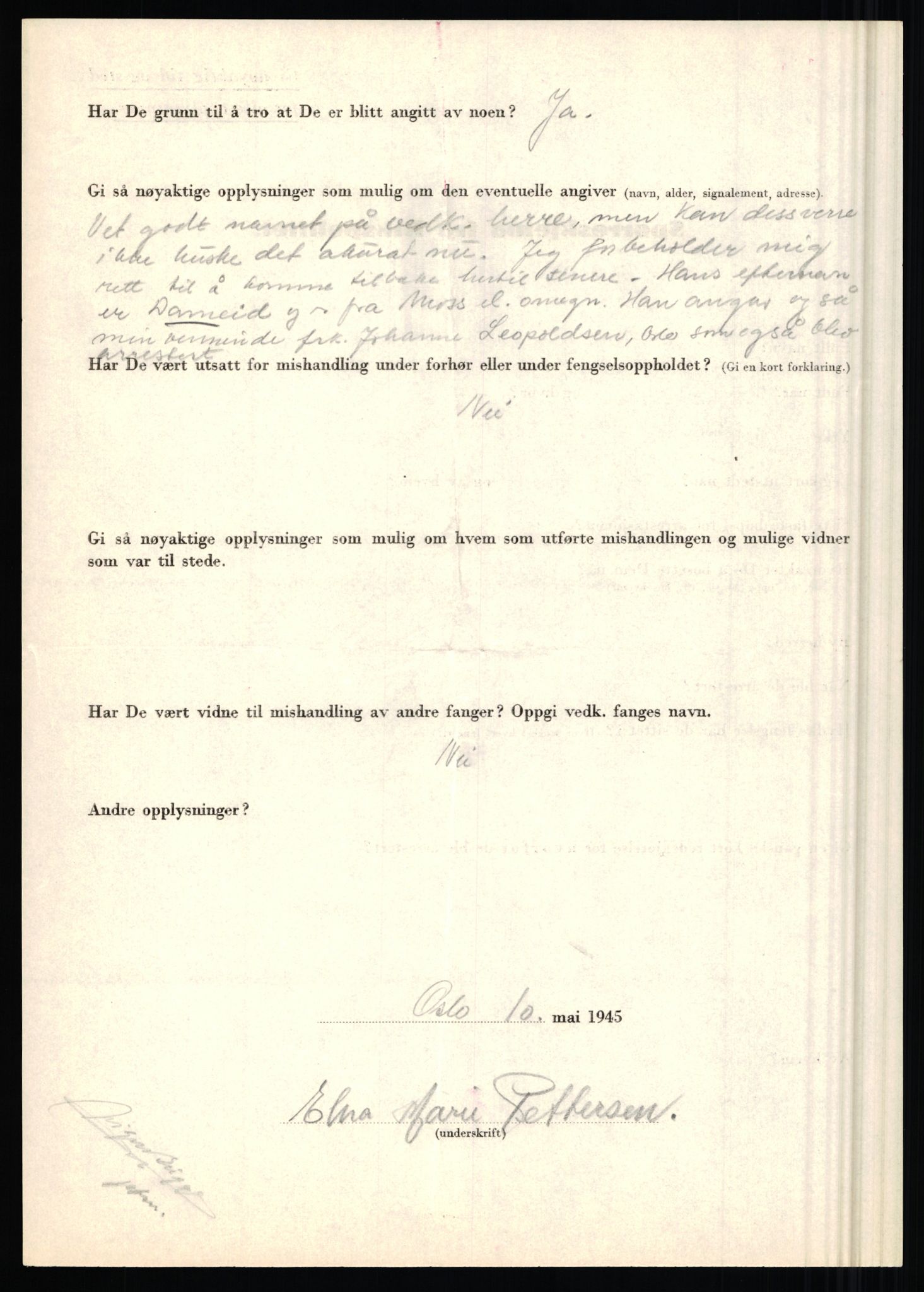 Rikspolitisjefen, AV/RA-S-1560/L/L0014: Pettersen, Aksel - Savosnick, Ernst, 1940-1945, p. 38