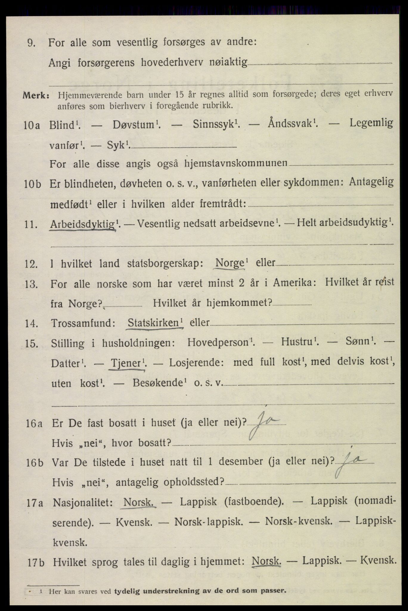 SAT, 1920 census for Skogn, 1920, p. 4832