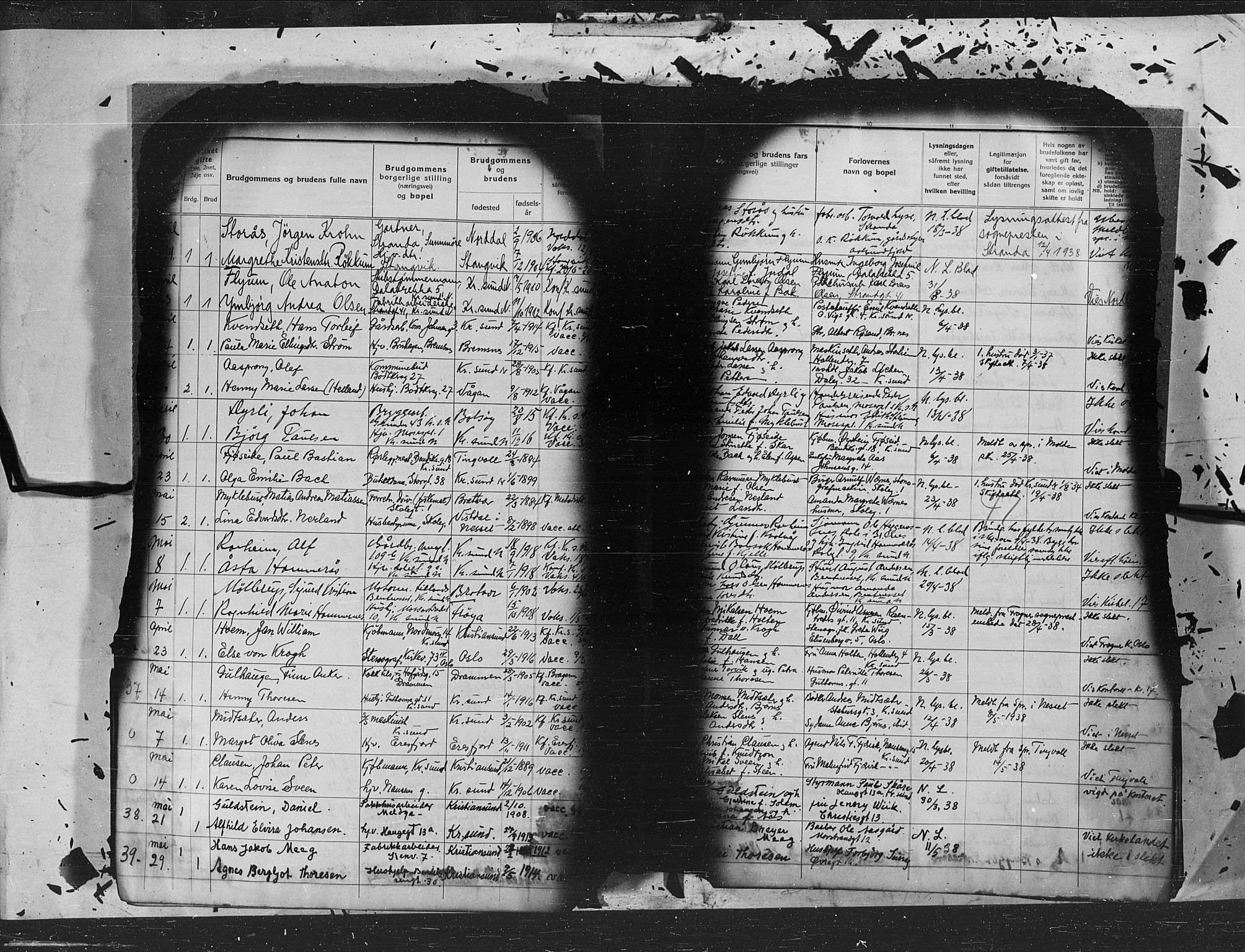 Kristiansund sokneprestkontor, AV/SAT-A-1068/1/I/I1: Parish register (official) no. 8d, 1932-1946, p. 47