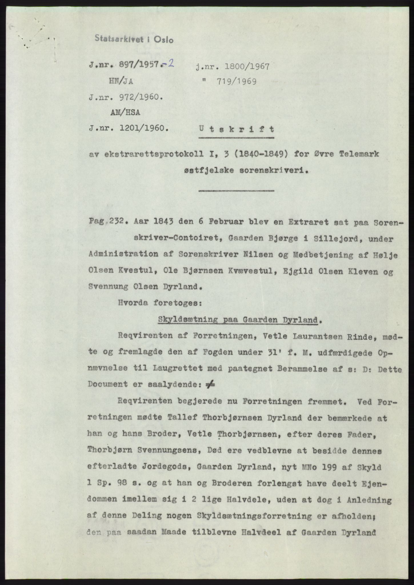 Statsarkivet i Kongsberg, SAKO/A-0001, 1957, p. 140