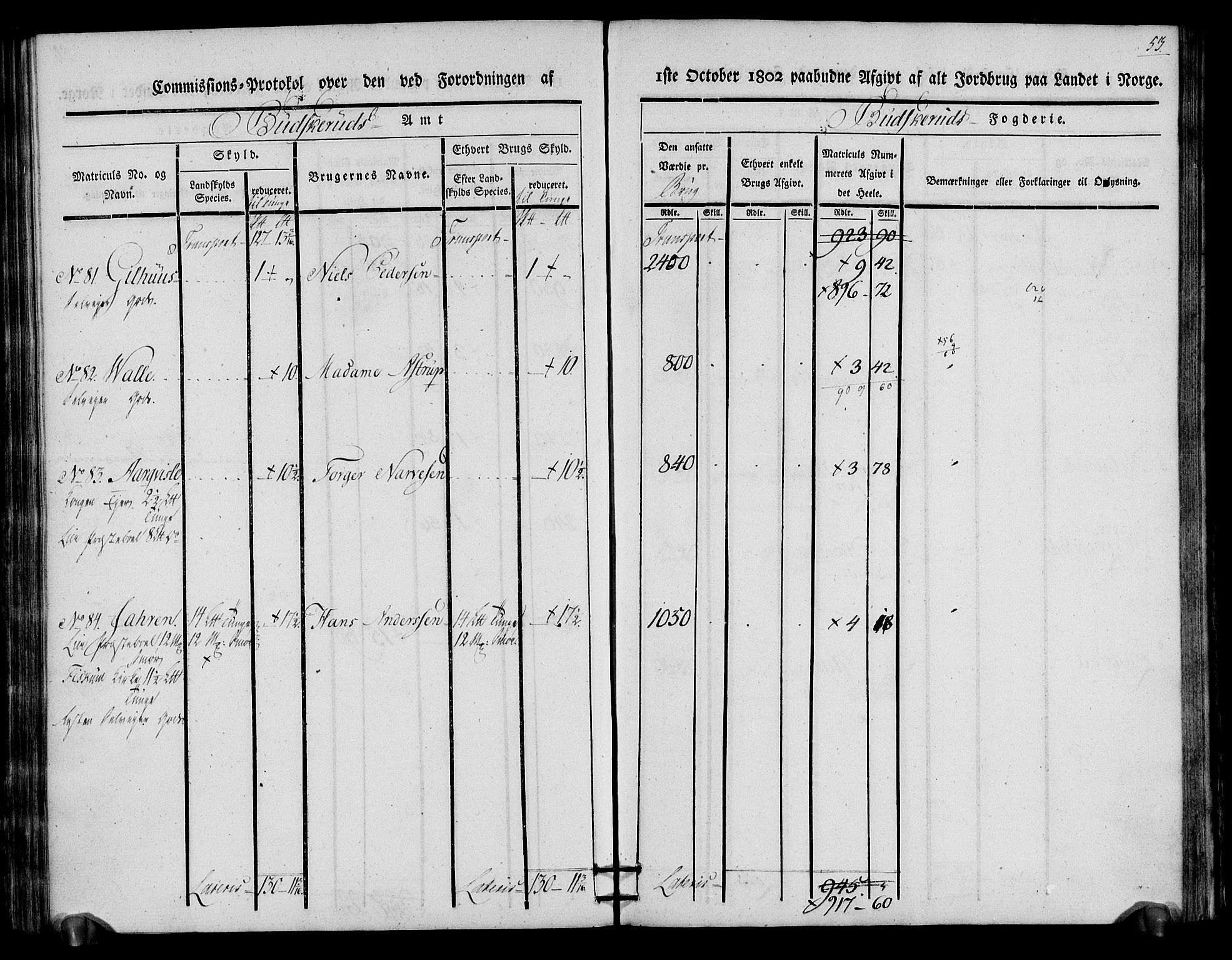 Rentekammeret inntil 1814, Realistisk ordnet avdeling, AV/RA-EA-4070/N/Ne/Nea/L0064: Buskerud fogderi. Kommisjonsprotokoll for Lier prestegjeld, 1803, p. 54