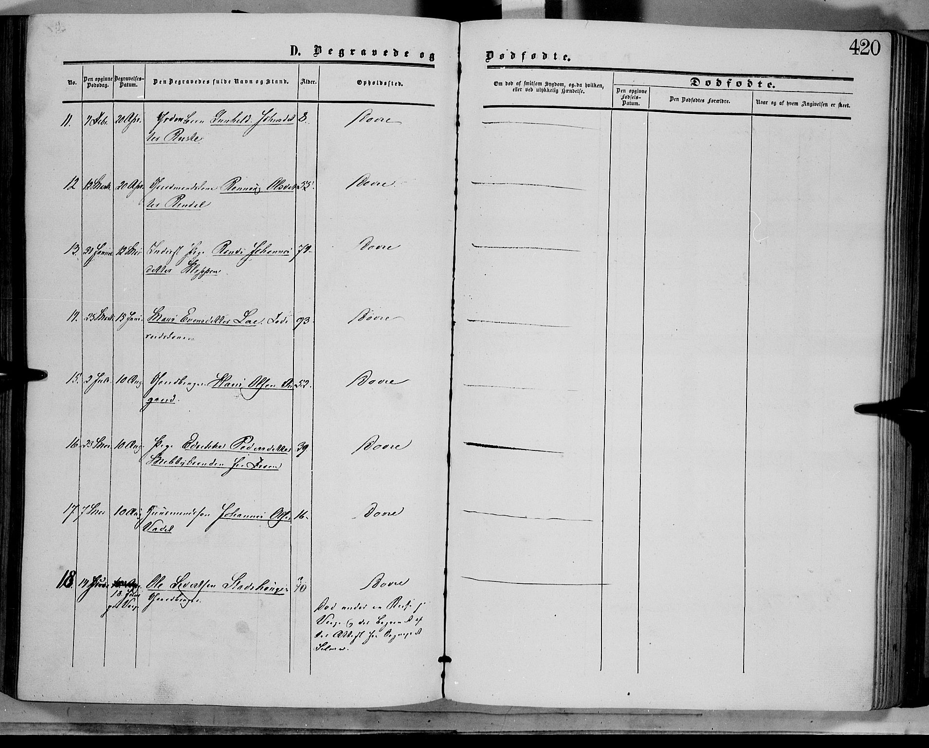Dovre prestekontor, SAH/PREST-066/H/Ha/Haa/L0001: Parish register (official) no. 1, 1854-1878, p. 420