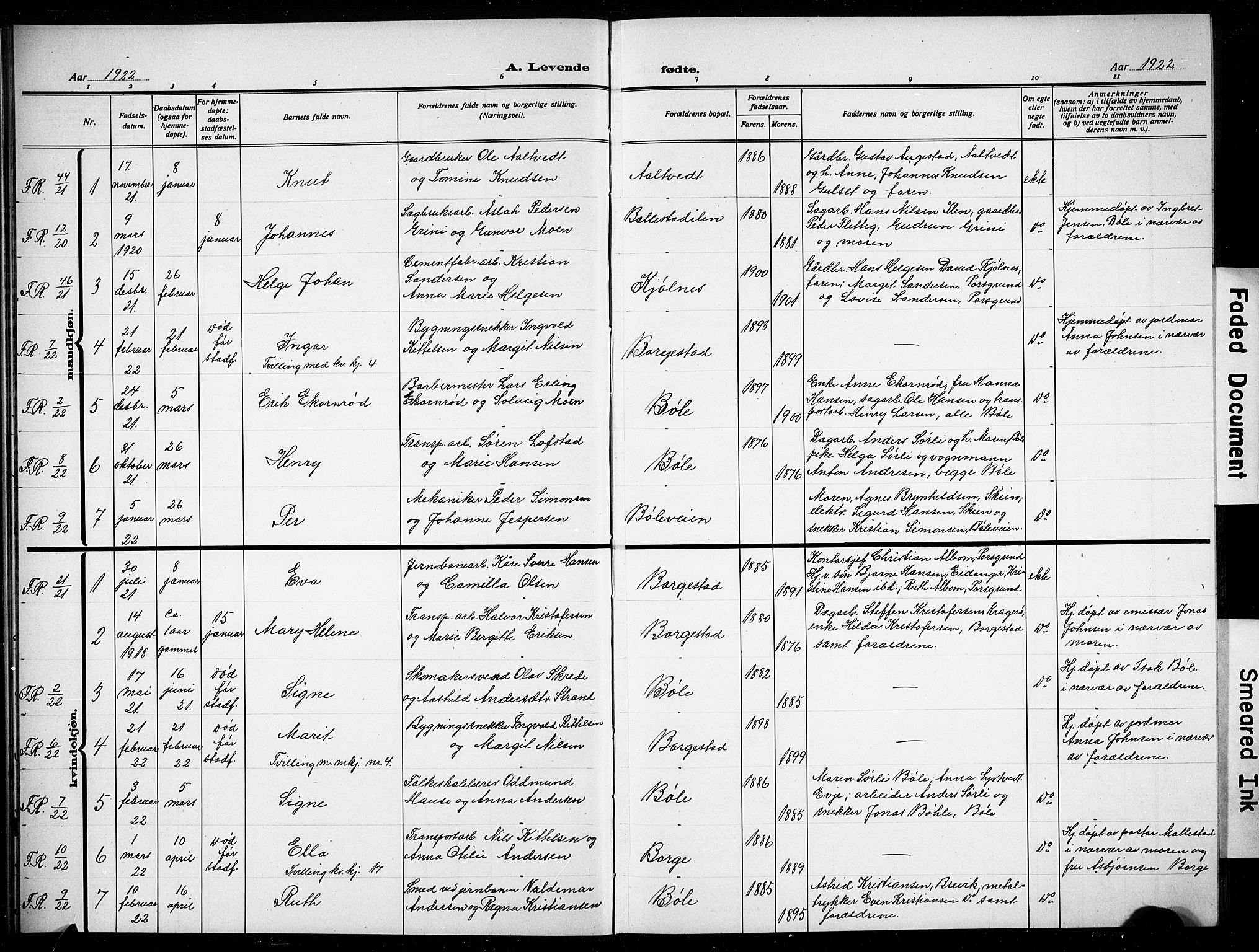 Gjerpen kirkebøker, SAKO/A-265/G/Gb/L0001: Parish register (copy) no. II 1, 1920-1929