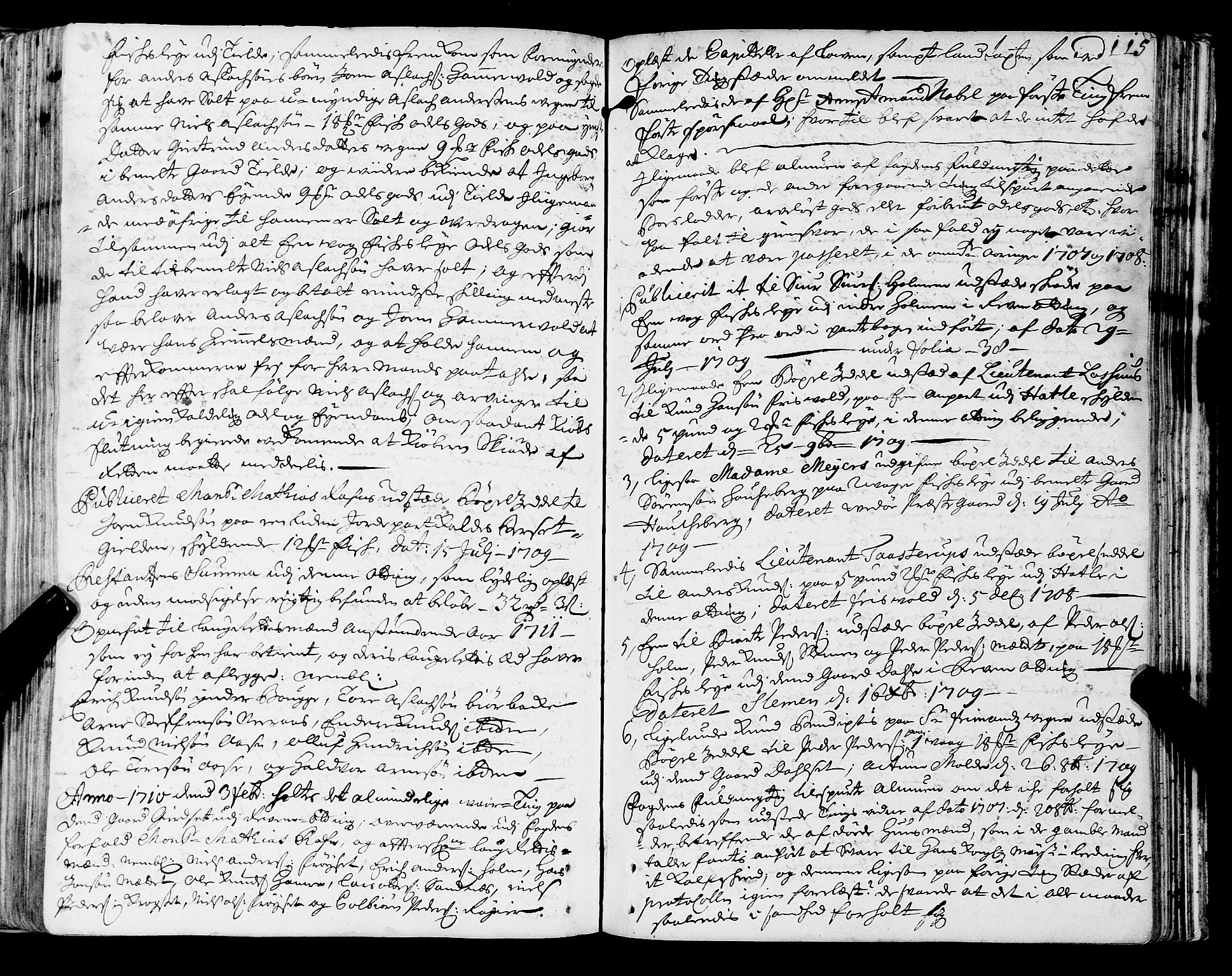 Romsdal sorenskriveri, AV/SAT-A-4149/1/1/1A/L0006: Tingbok, 1707-1711, p. 114b-115a