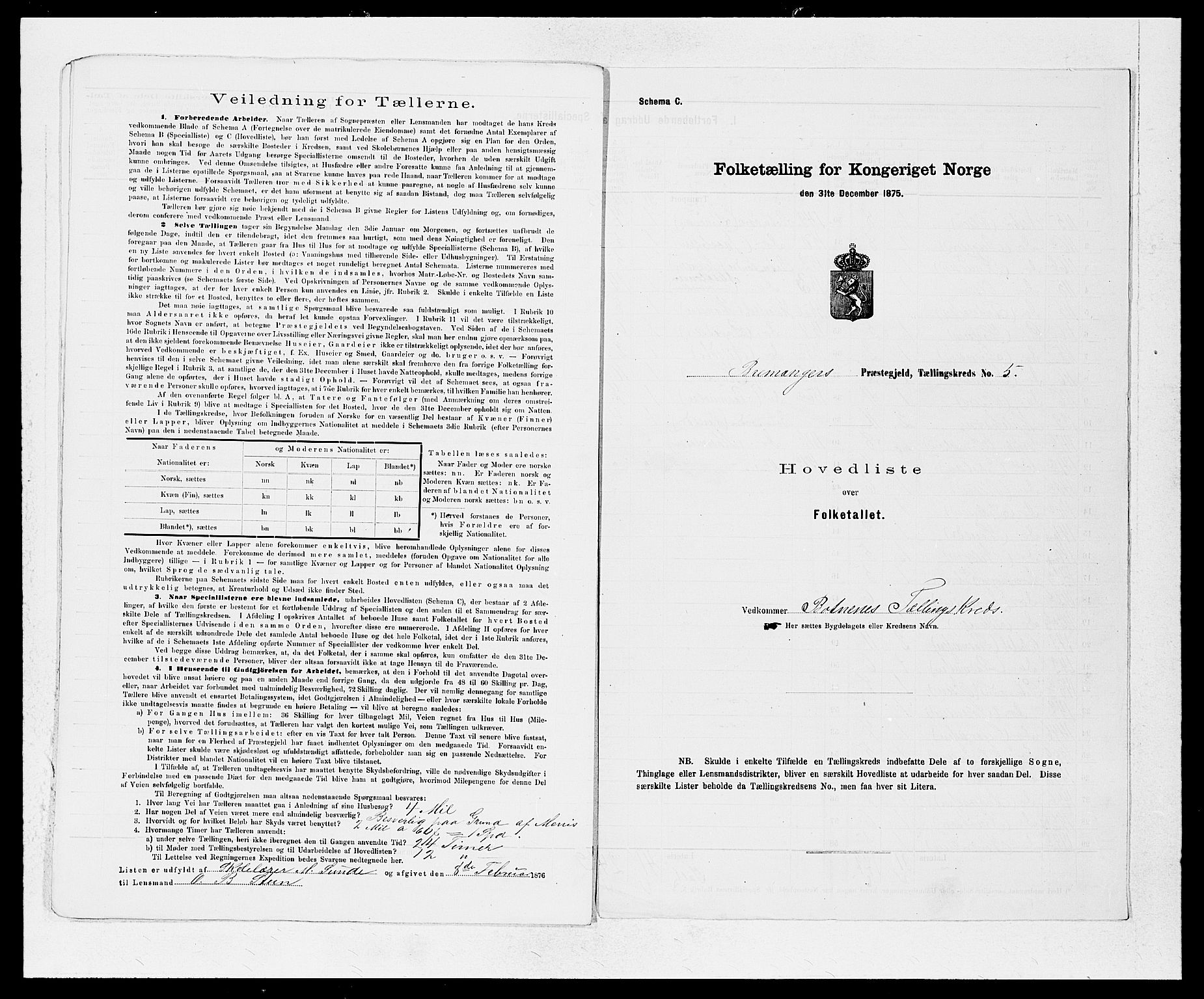 SAB, 1875 Census for 1438P Bremanger, 1875, p. 12