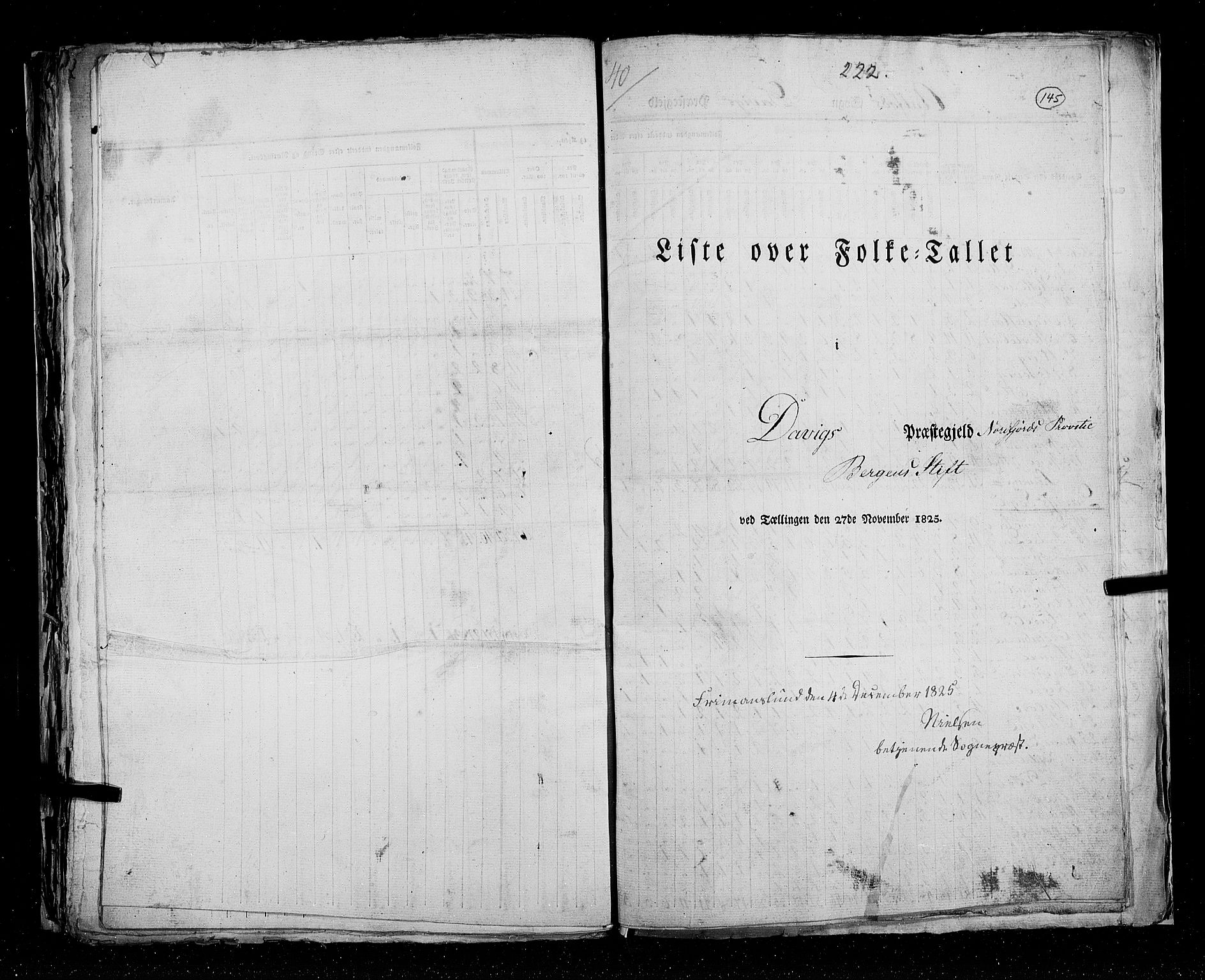 RA, Census 1825, vol. 14: Nordre Bergenhus amt, 1825, p. 145