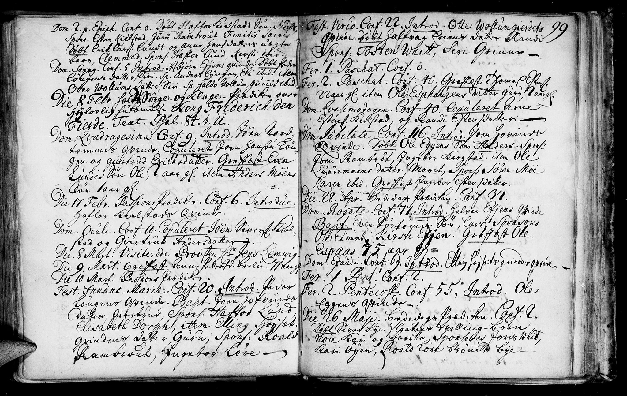 Ministerialprotokoller, klokkerbøker og fødselsregistre - Sør-Trøndelag, SAT/A-1456/692/L1101: Parish register (official) no. 692A01, 1690-1746, p. 99