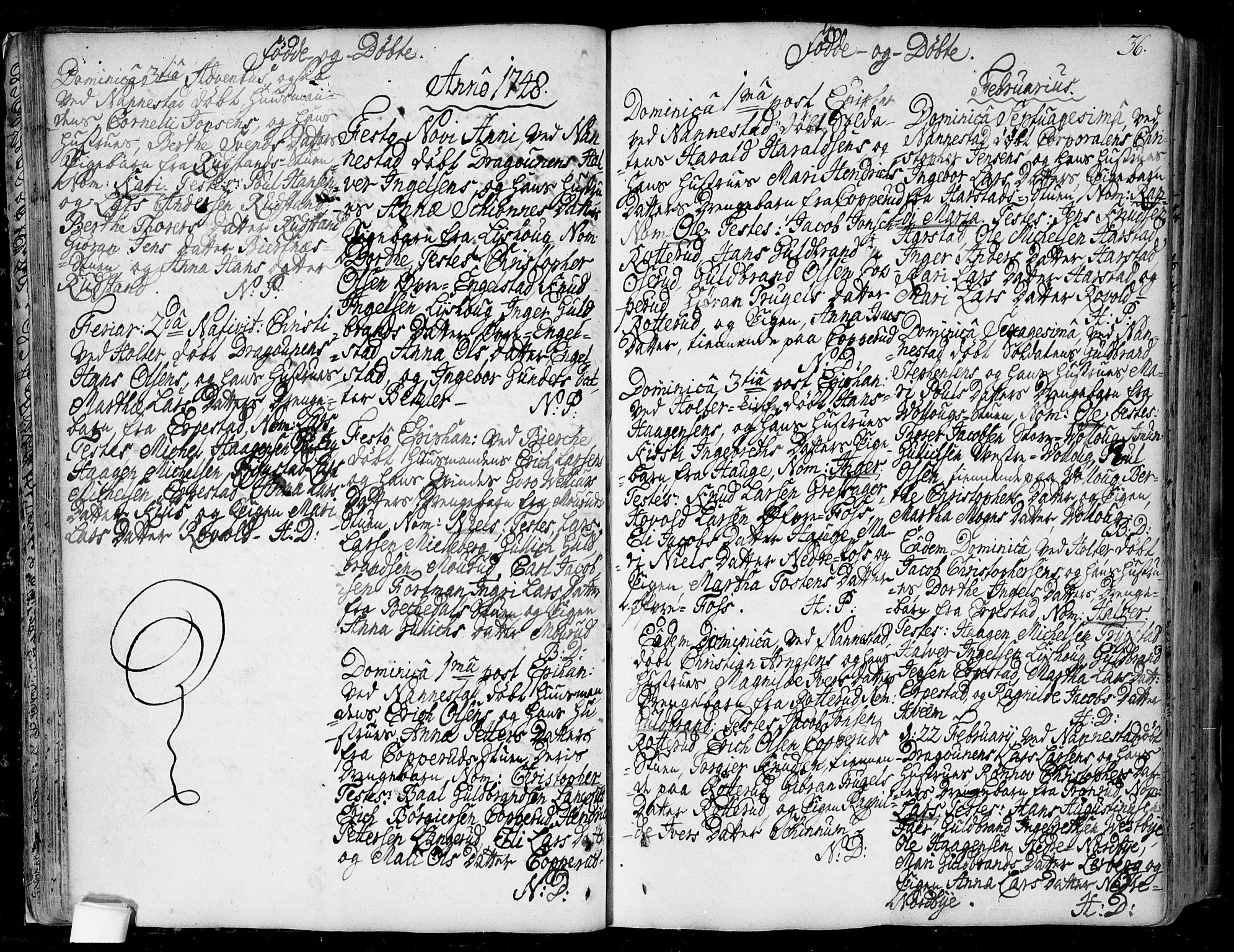 Nannestad prestekontor Kirkebøker, SAO/A-10414a/F/Fa/L0006: Parish register (official) no. I 6, 1739-1754, p. 36