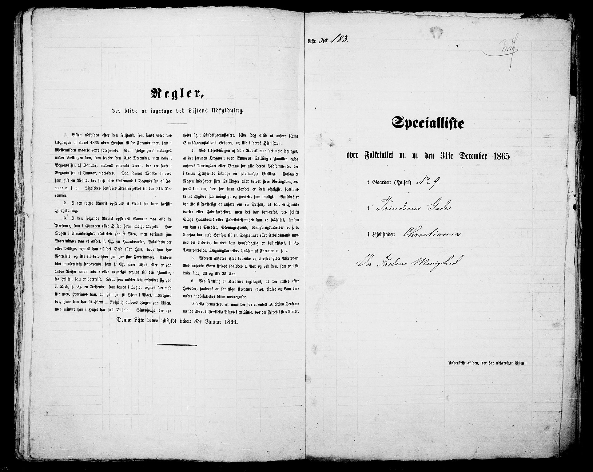 RA, 1865 census for Kristiania, 1865, p. 534