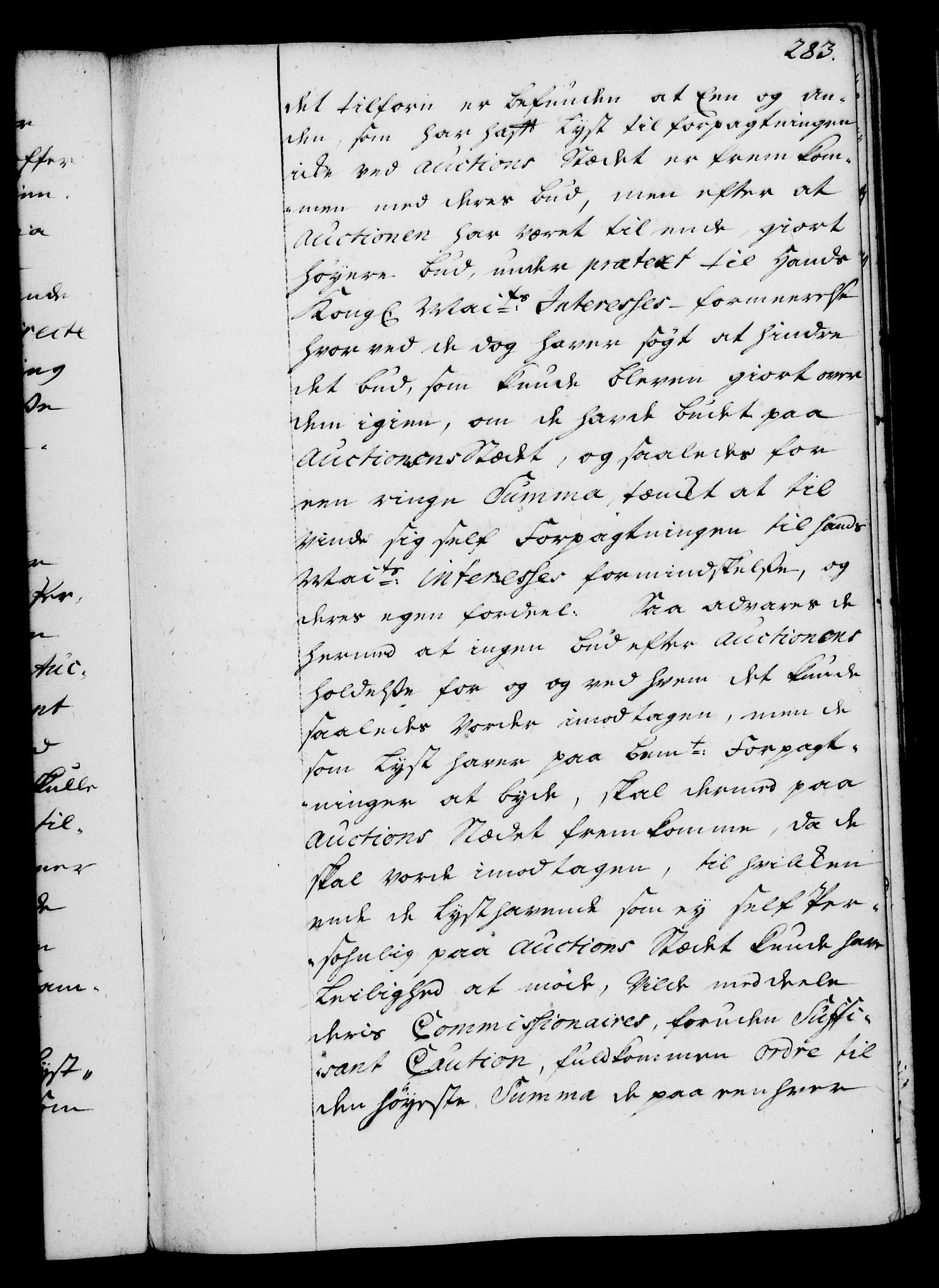 Rentekammeret, Kammerkanselliet, AV/RA-EA-3111/G/Gg/Gga/L0004: Norsk ekspedisjonsprotokoll med register (merket RK 53.4), 1734-1741, p. 283