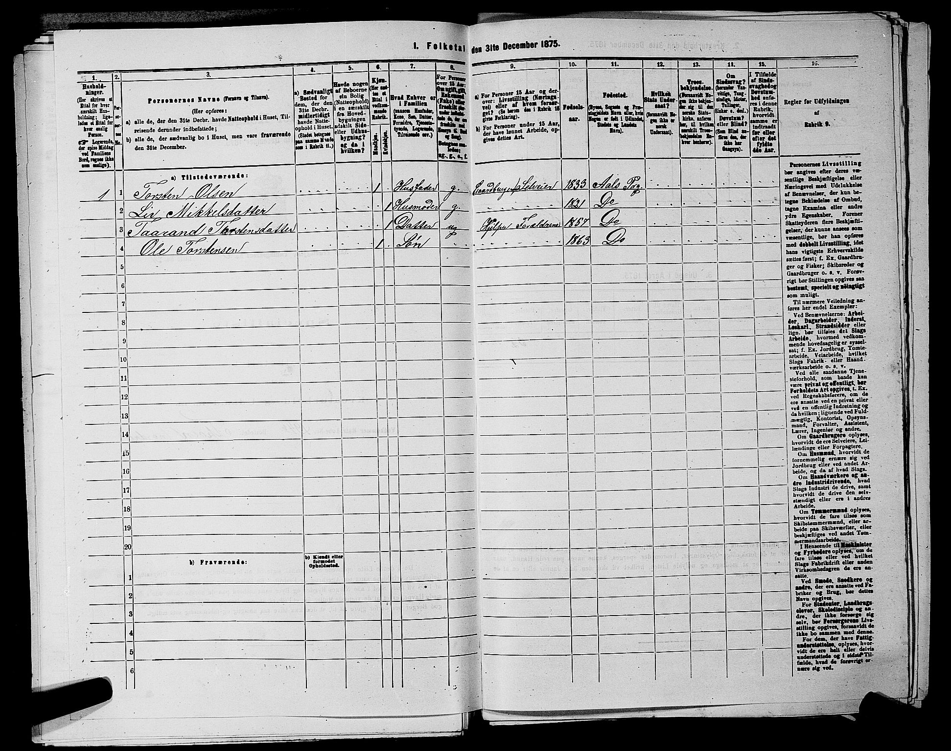 SAKO, 1875 census for 0619P Ål, 1875, p. 679